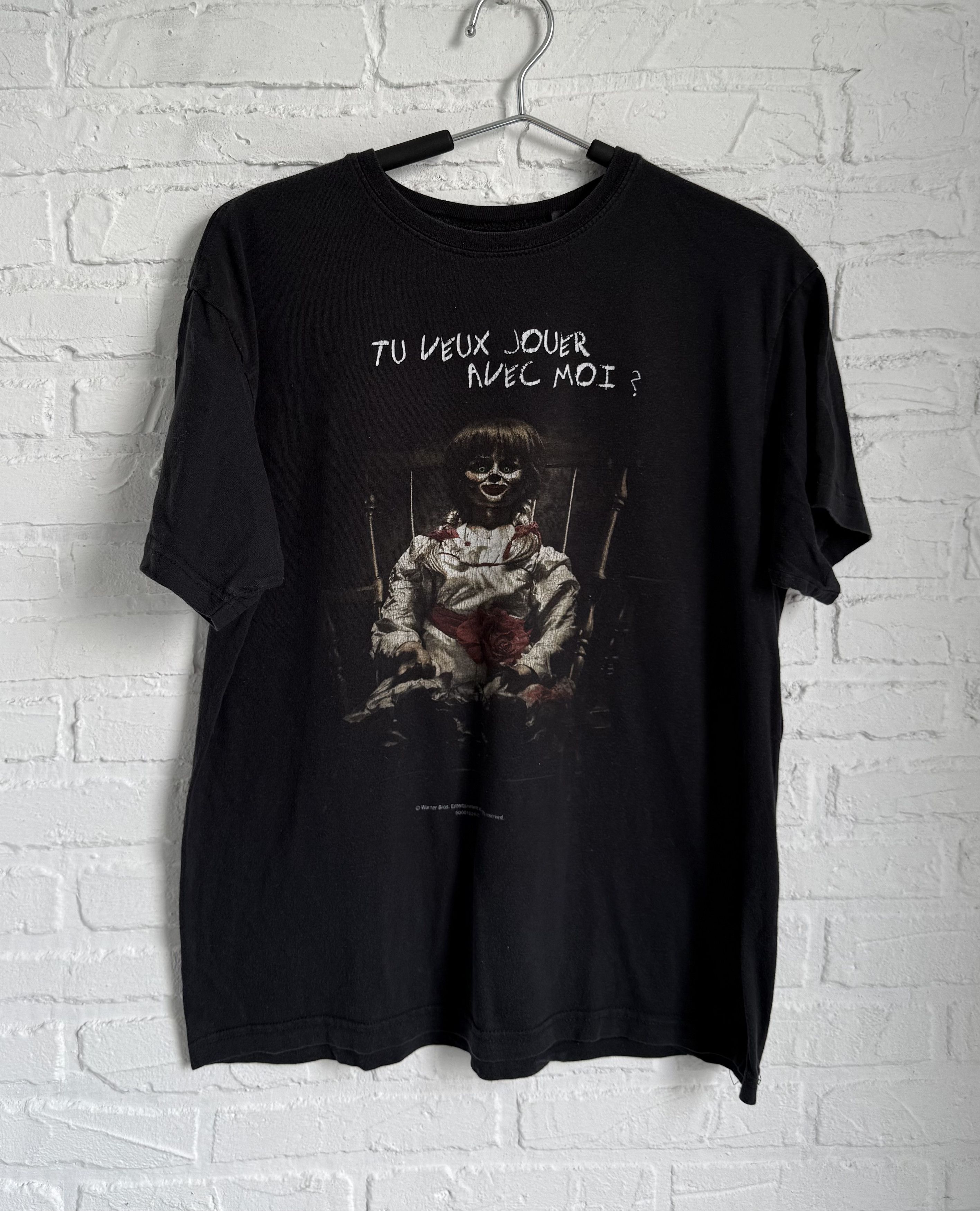 Vintage 2014 Annabelle Horror Movie Tu veux jouer avec moi? t-shirt Size US M / EU 48-50 / 2 - 1 Thumbnail