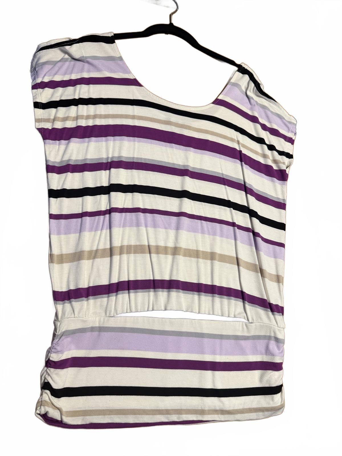 Other White House Black Market Striped Rayon Spandex Top Medium Size M / US 6-8 / IT 42-44 - 4 Thumbnail