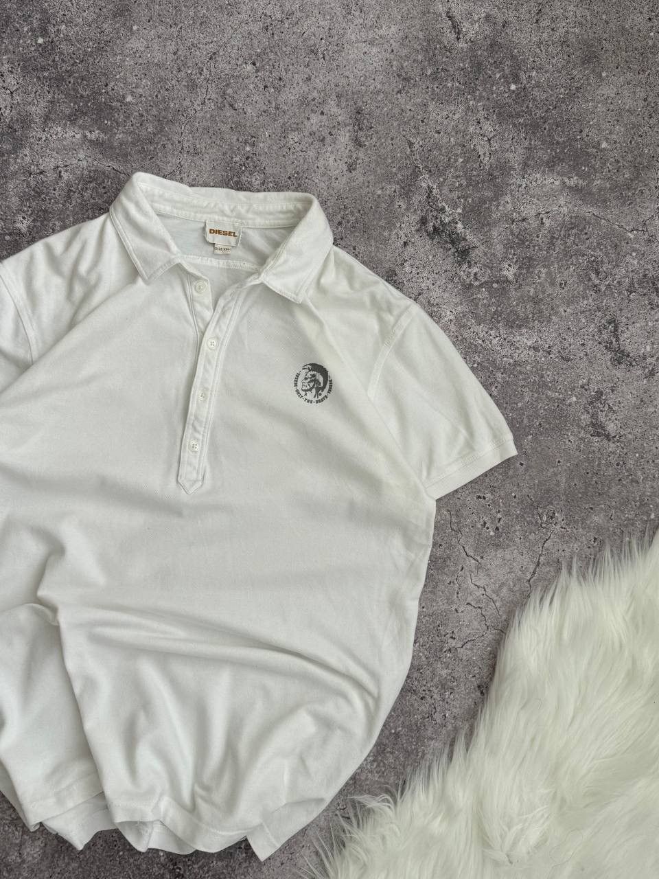 Diesel Vintage Diesel Retro logo classic white Y2K polo t-shirt Size US XL / EU 56 / 4 - 5 Thumbnail