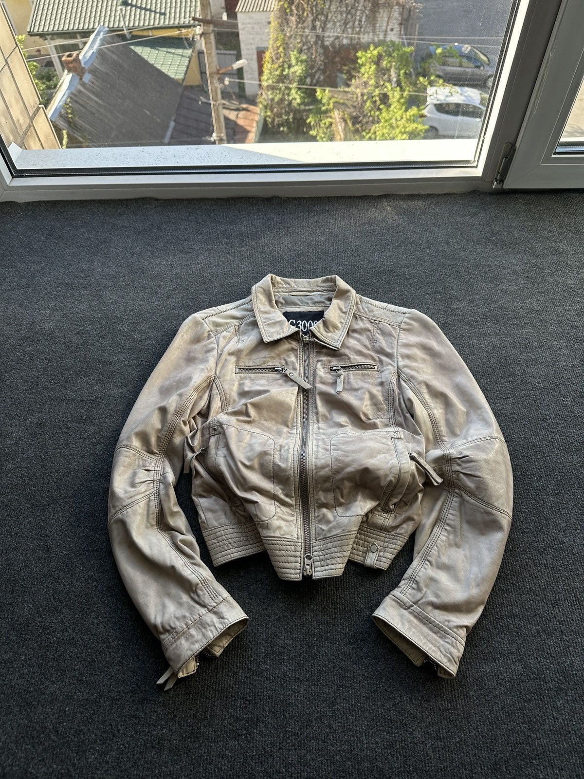 Leather 🚨 LEATHER WOMEN OPIUM LUXURY JACKET ZIP AVANT GARDE POCKET Size XS / US 0-2 / IT 36-38 - 2 Thumbnail