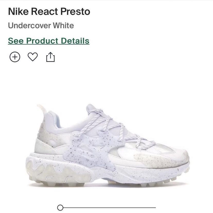 Nike × Undercover Nike React Presto in Undercover White Size US 8.5 / EU 41-42 - 1 Thumbnail