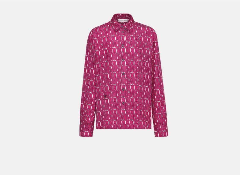 o1w1db11225 451B28 Blouse in Fuchsia/White