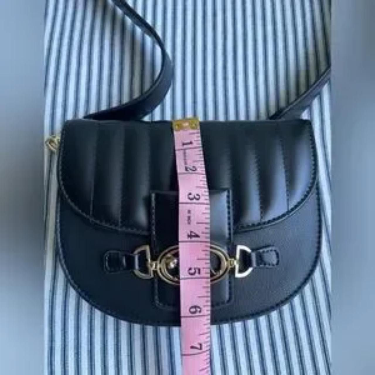 Topshop Topshop - Black leather crossbody bag Size ONE SIZE - 4 Thumbnail