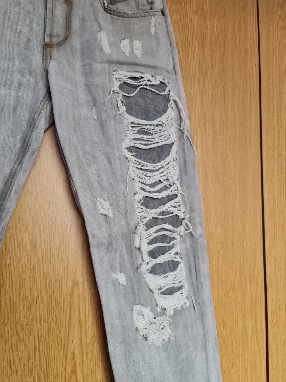 Dolce & Gabbana Distressed Dolce & Gabbana White Denim Size US 32 / EU 48 - 3 Thumbnail