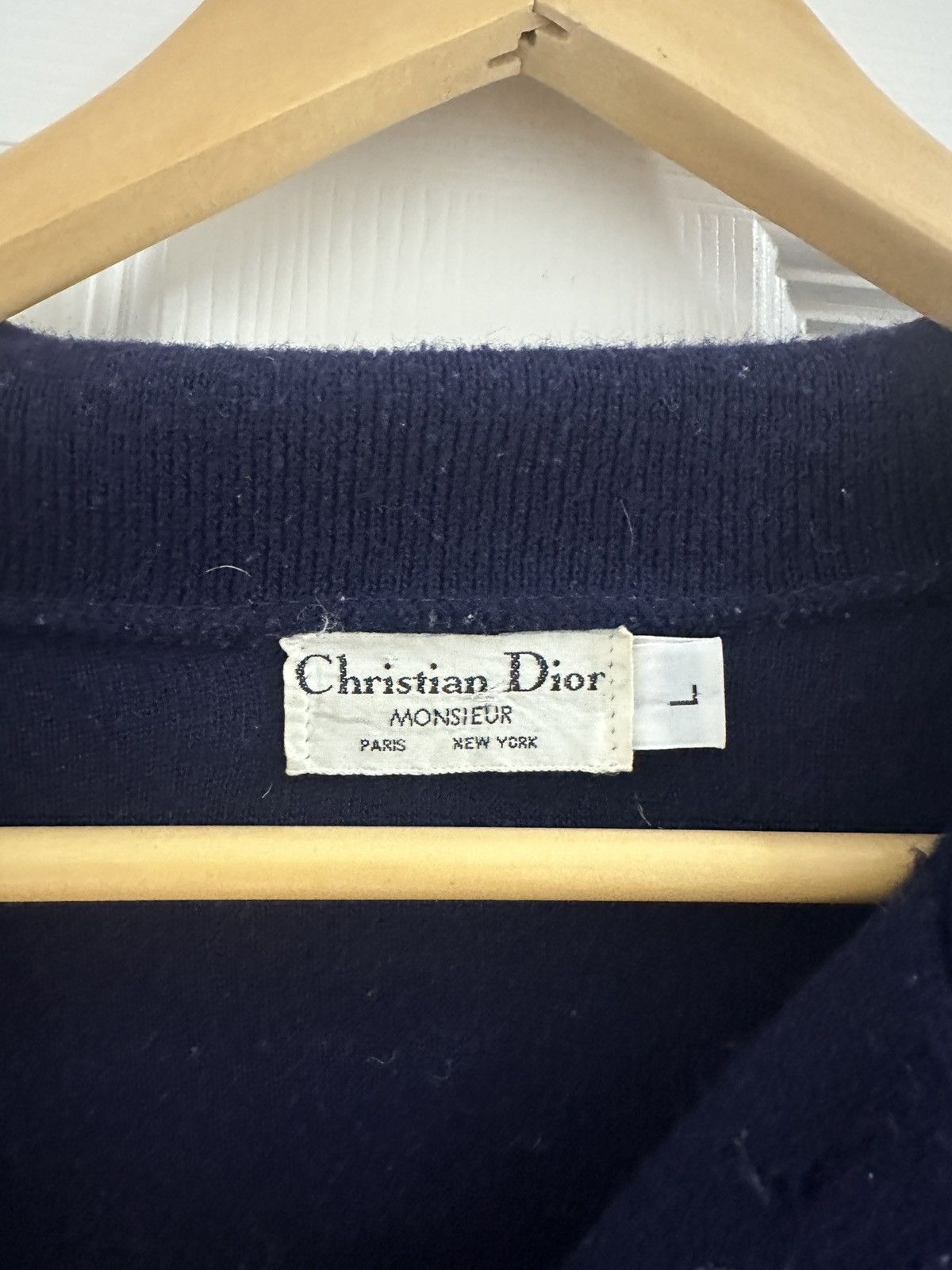 Christian Dior Monsieur Vintage Christian Dior Long Sleeve Polo Size US M / EU 48-50 / 2 - 2 Thumbnail