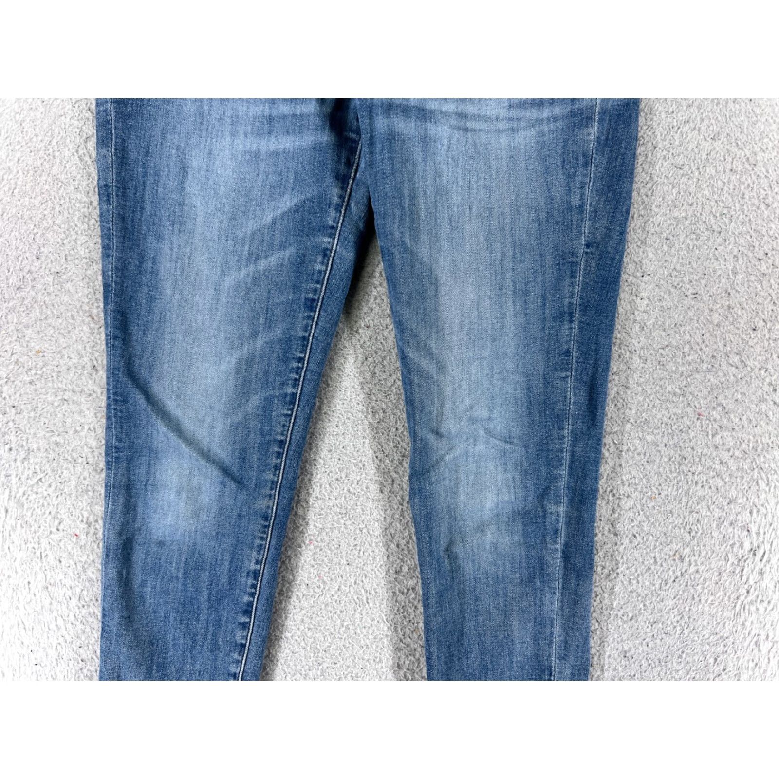 American Eagle Outfitters American Eagle Jeans Women 6 Blue Denim Skinny Next Level Stretch Mid 26x28 Size 28" / US 6 / IT 42 - 3 Thumbnail