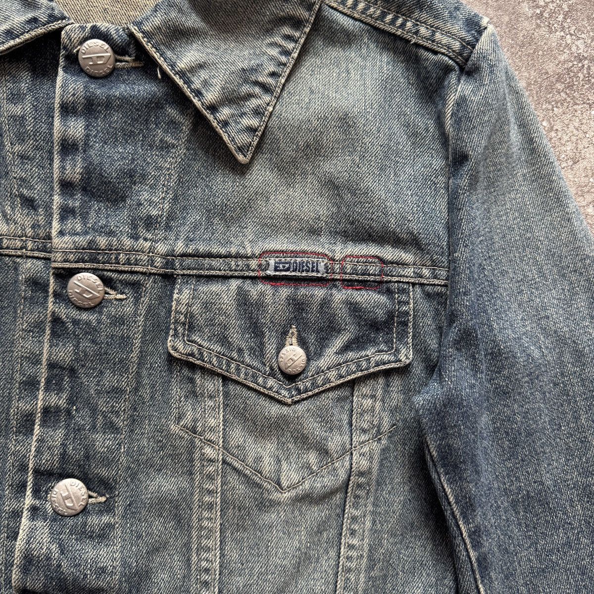 Diesel DIESEL Vintage Y2K Washed Long Denim Jacket / Dress Coat Size S / US 4 / IT 40 - 8 Thumbnail