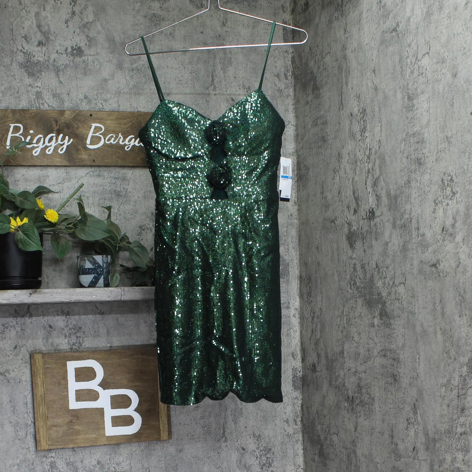 Other Nwt City Studios Sequin Dress 8461wy6at3 Hunter Green 9/10 Size M / US 6-8 / IT 42-44 - 1 Thumbnail