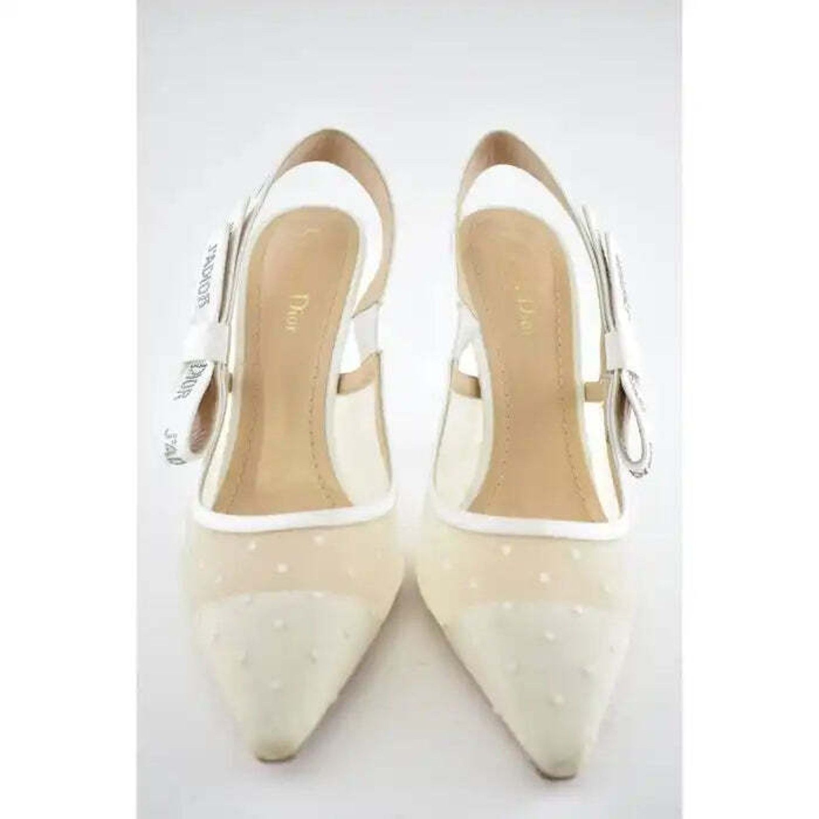 Dior Dior Jadior Crystal Ribbon Slingback Sandal Heel Pump 42 Size US 12 / IT 42 - 6 Thumbnail