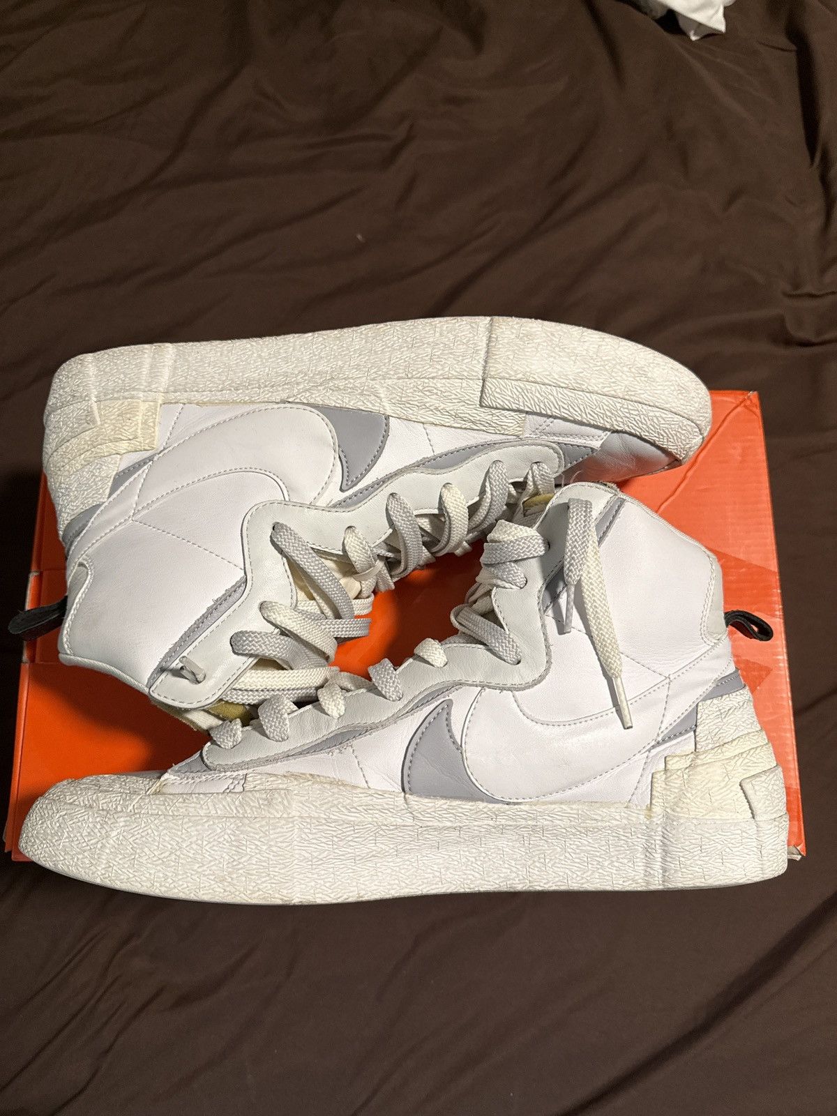 Nike Blazer Mid / sacai White/Wolf Grey-Pure Platinum