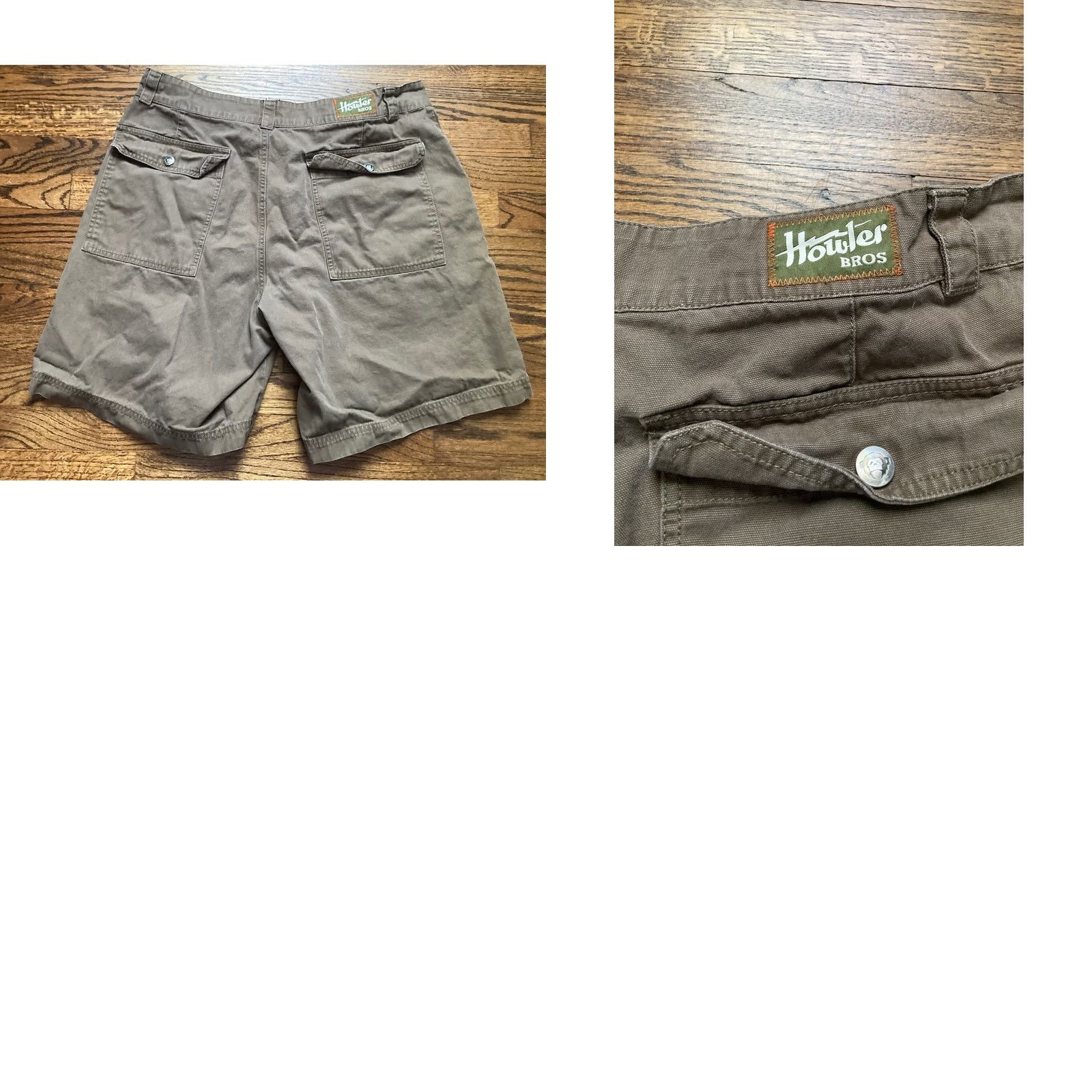Howler Brothers Howler Brothers Clarksville Walk Shorts Mens 38 Brown Canvas Cotton Deep Pockets Front Flat Front Regular Size US 38 / EU 54 - 8 Thumbnail