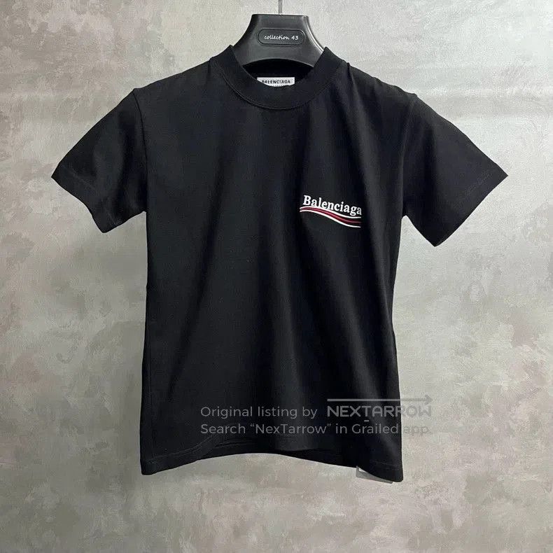 Balenciaga Balenciaga Black Logo Short Sleeve Tee. Size US S / EU 44-46 / 1 - 1 Thumbnail