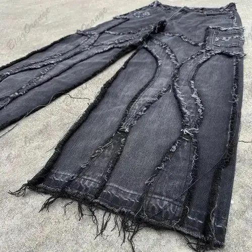 Designer × Japanese Brand × Jean Hip Hop Oversized Baggy Jeans Size US 33 - 2 Thumbnail