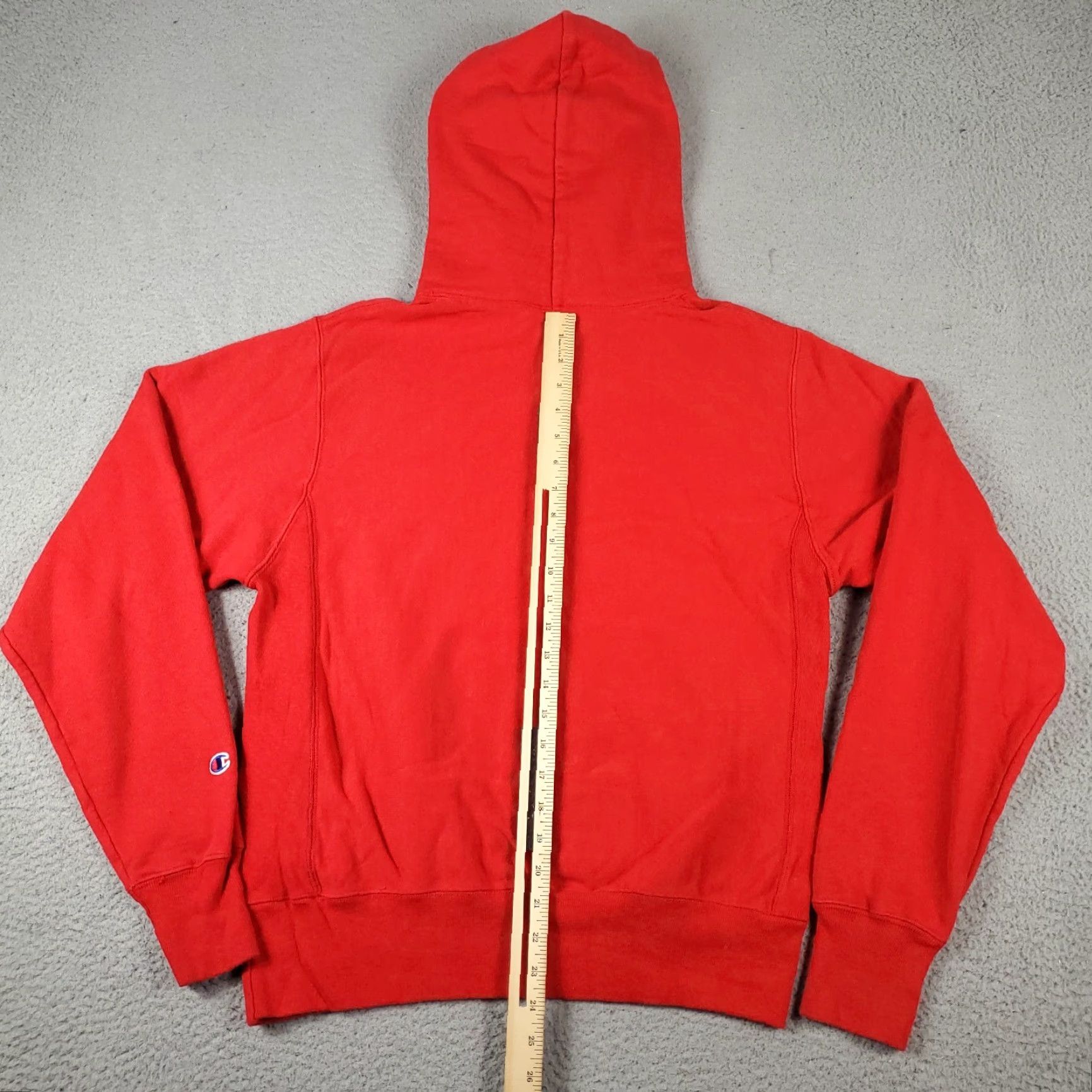 Champion Vintage Champion Hoodie Pullover Men Small Red Fleece Logo Sweatshirt Size US S / EU 44-46 / 1 - 6 Thumbnail