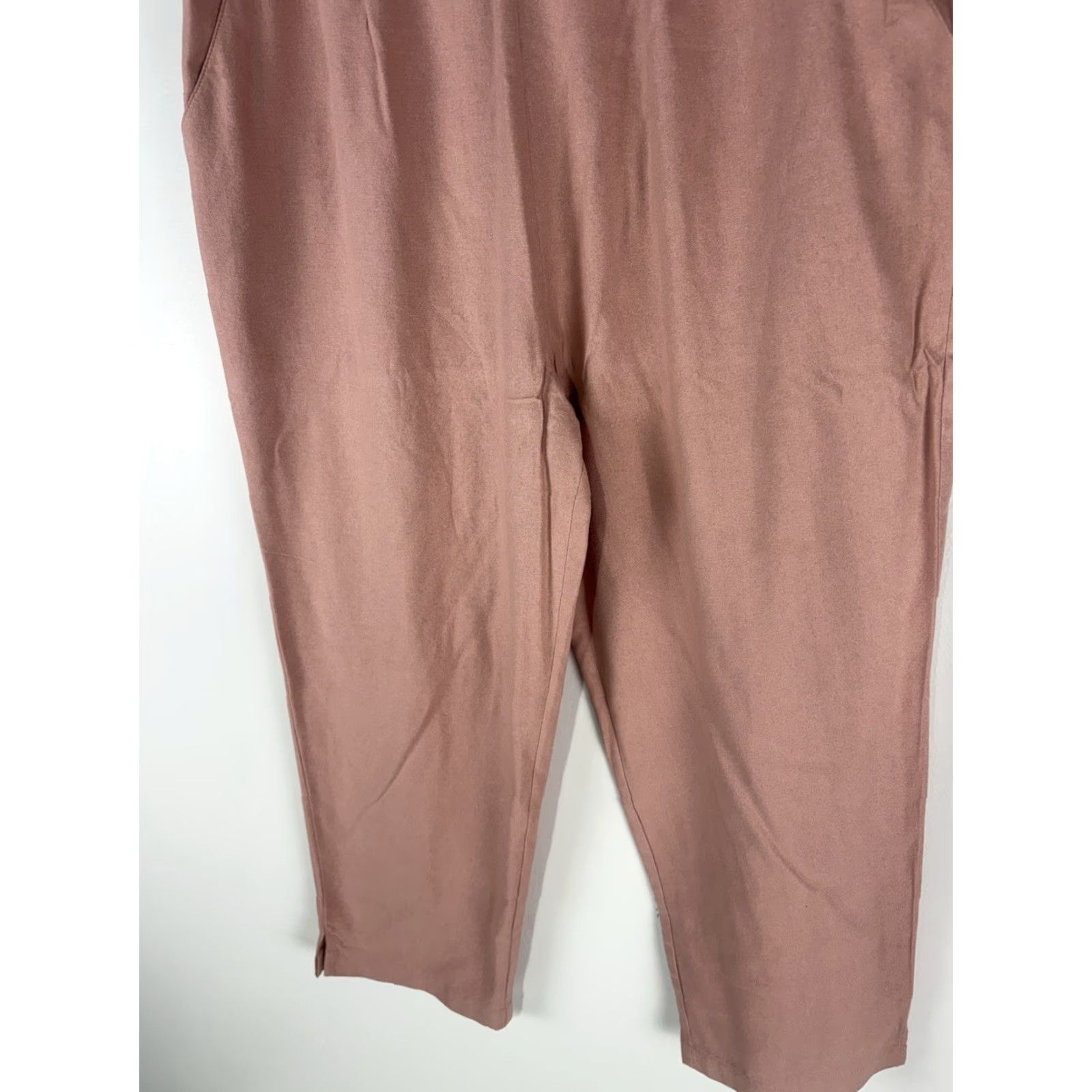Vintage VINTAGE Keren Hart Peach Silk Cropped Pants Women’s Size M Elastic Waist Summer Bohemian Retro Size 32" / US 10 / IT 46 - 3 Thumbnail
