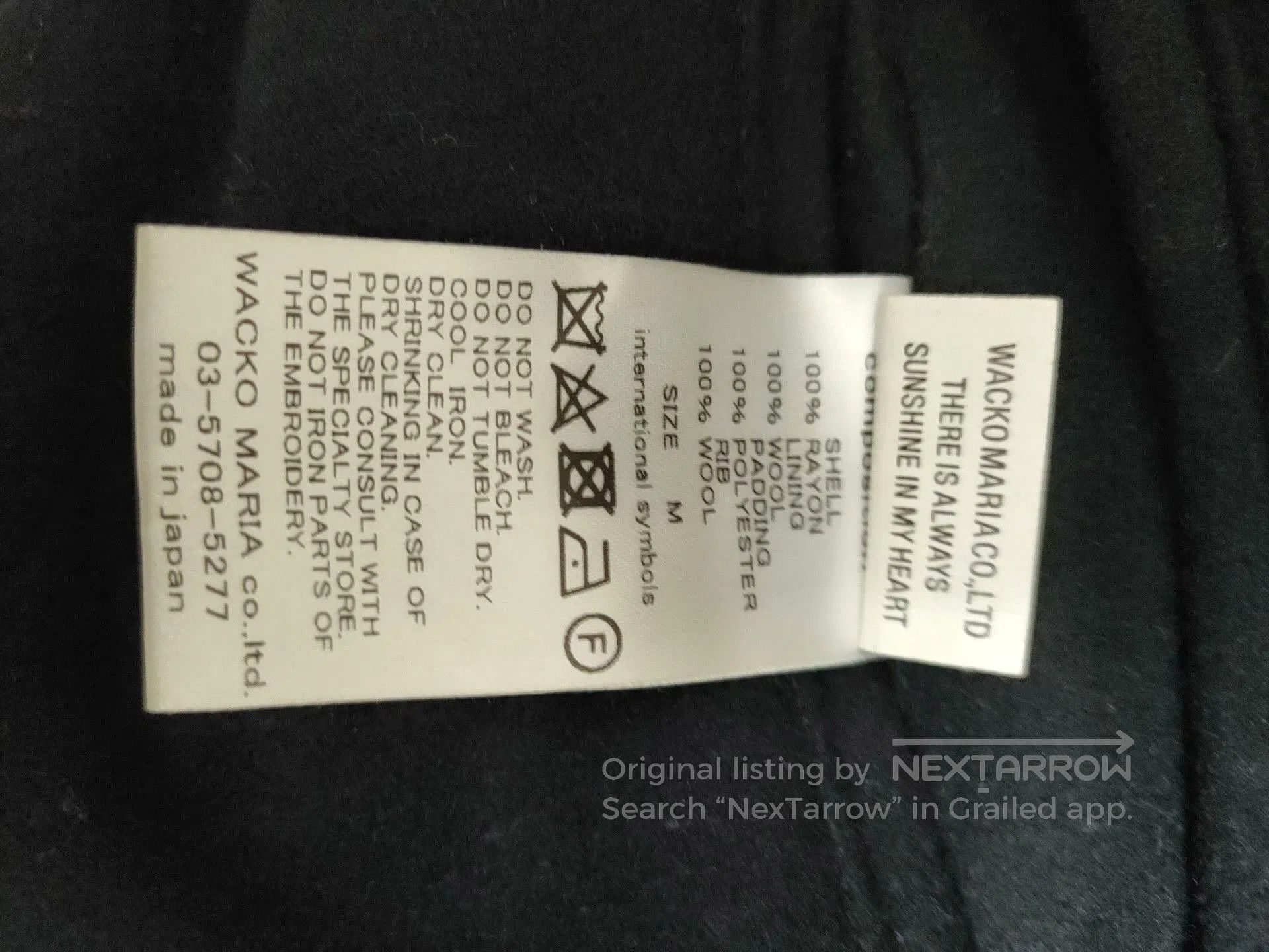 Wacko Maria Wacko Maria Hainsworth Cashmere Classic Jacket. Size US M / EU 48-50 / 2 - 6 Thumbnail