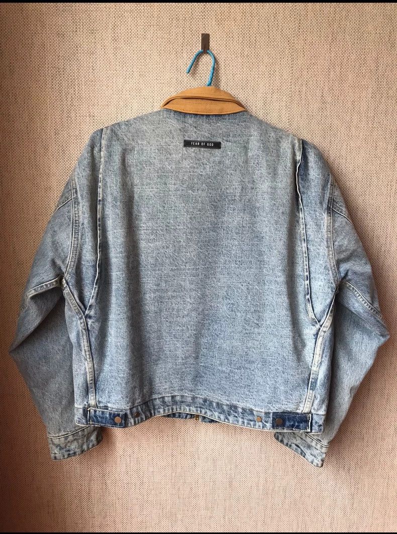 Fear of God Fear of God Season 6 suede-collared denim jacket Size US M / EU 48-50 / 2 - 2 Thumbnail