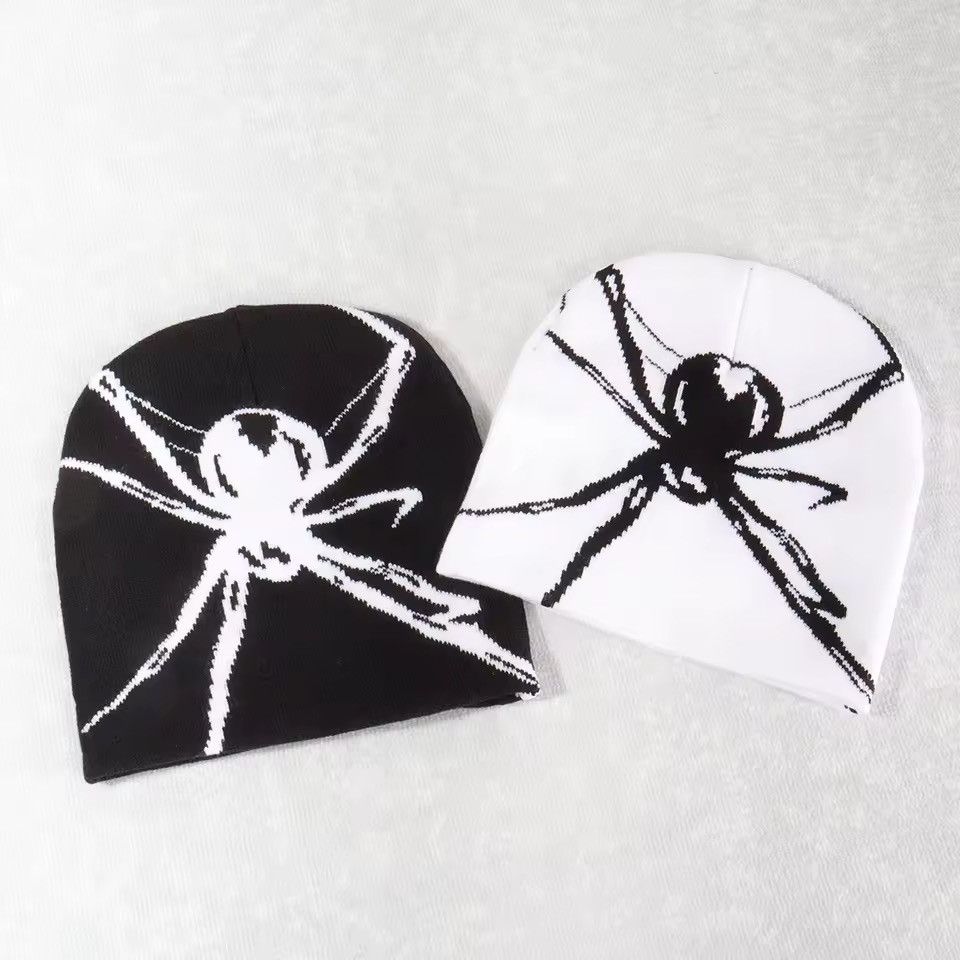 Japanese Brand Spider Black Beanie Size ONE SIZE - 4 Thumbnail