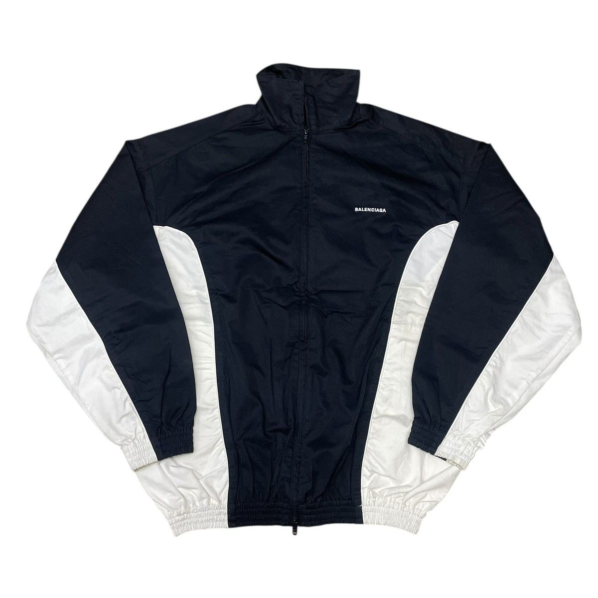 Balenciaga Balenciaga Colour-Block Logo Track Oversize Jacket Size US M / EU 48-50 / 2 - 1 Thumbnail