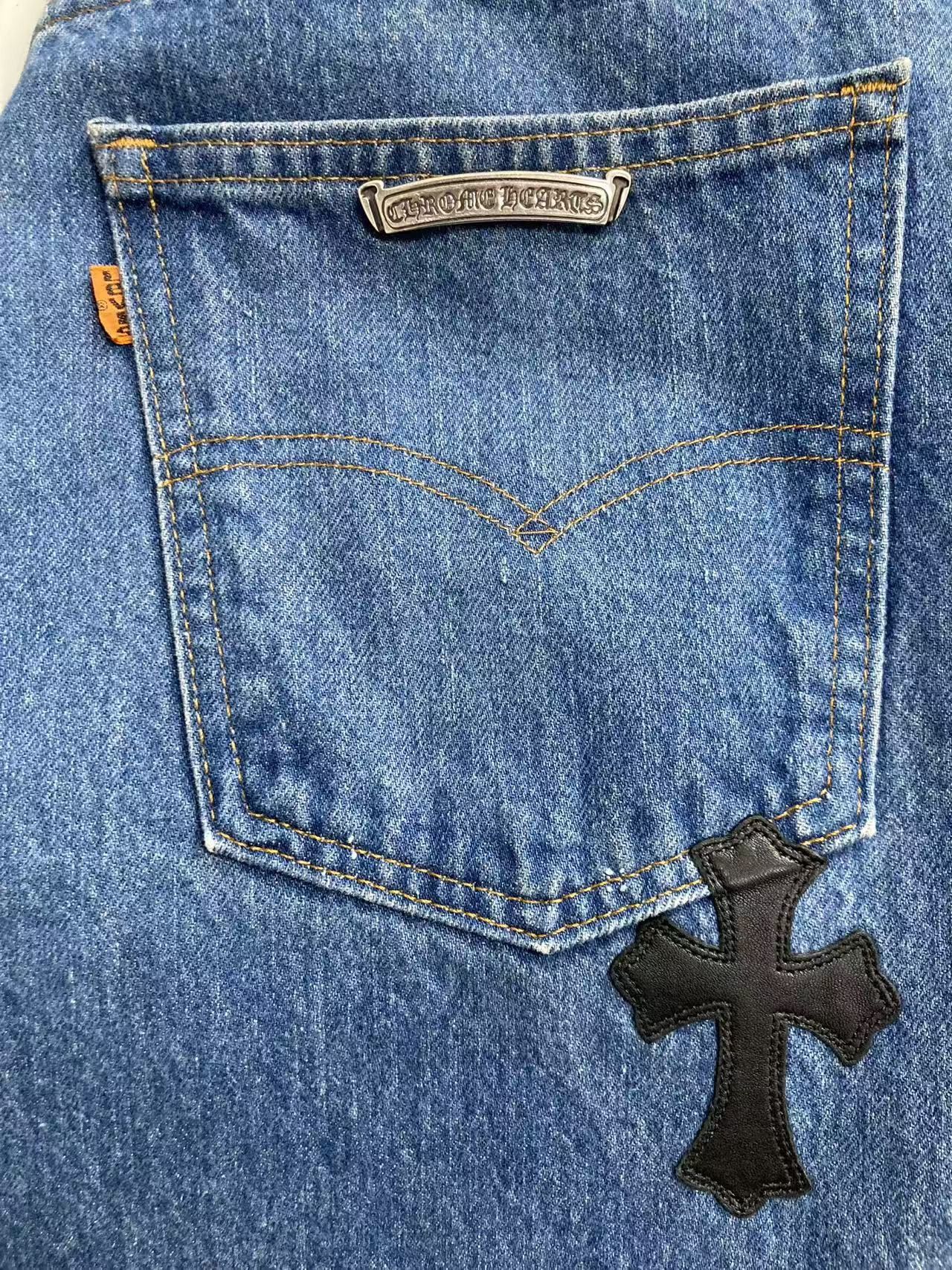 Chrome Hearts Chrome Hearts Levi's 517 Black Cross Patch Denim Jeans Size 24" / US 00 / IT 34 - 6 Thumbnail