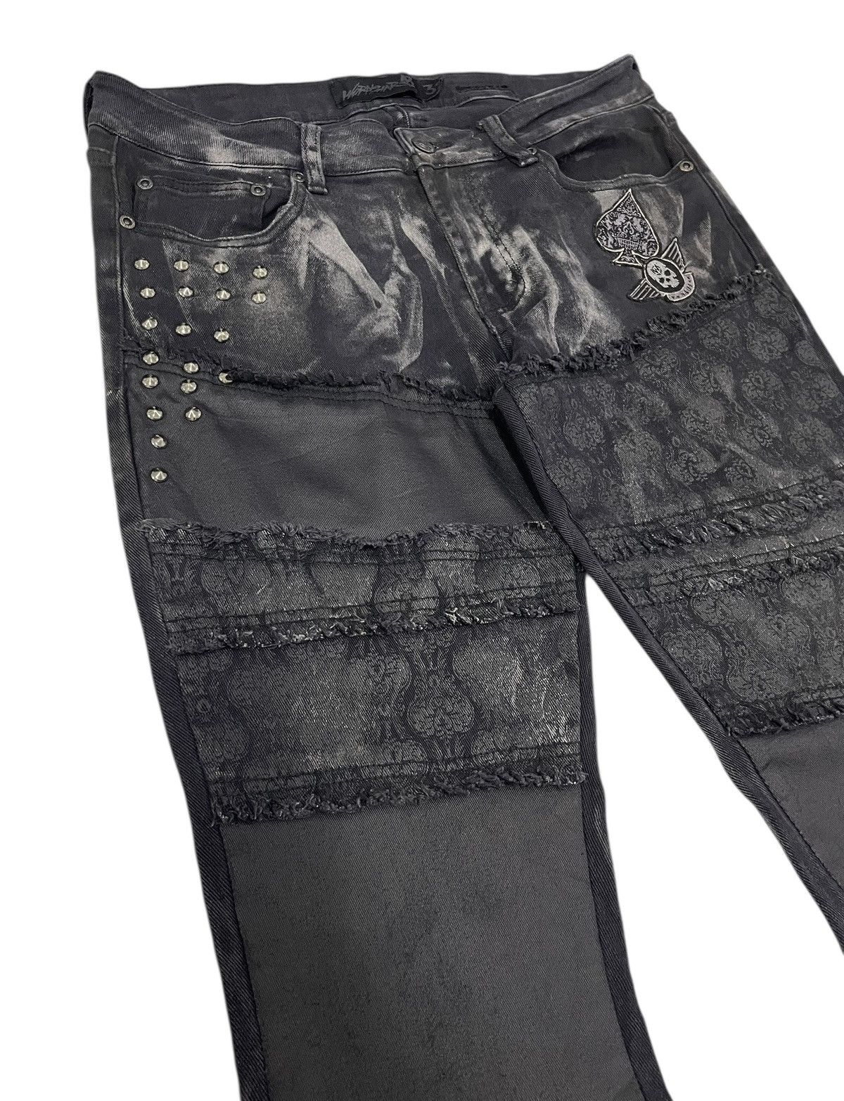 If Six Was Nine Wornstar Nightfall Flare Jeans Hysteric Glamour Style Size US 32 / EU 48 - 5 Thumbnail
