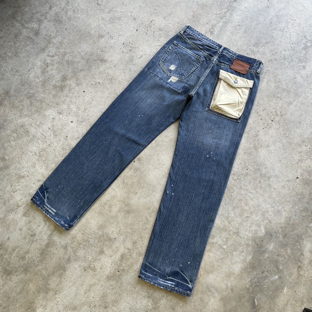 Japanese Brand × Jean × Vintage Vintage Japan Flash Report Distressed Faded Jeans Pants W32 Size US 33 - 14 Thumbnail