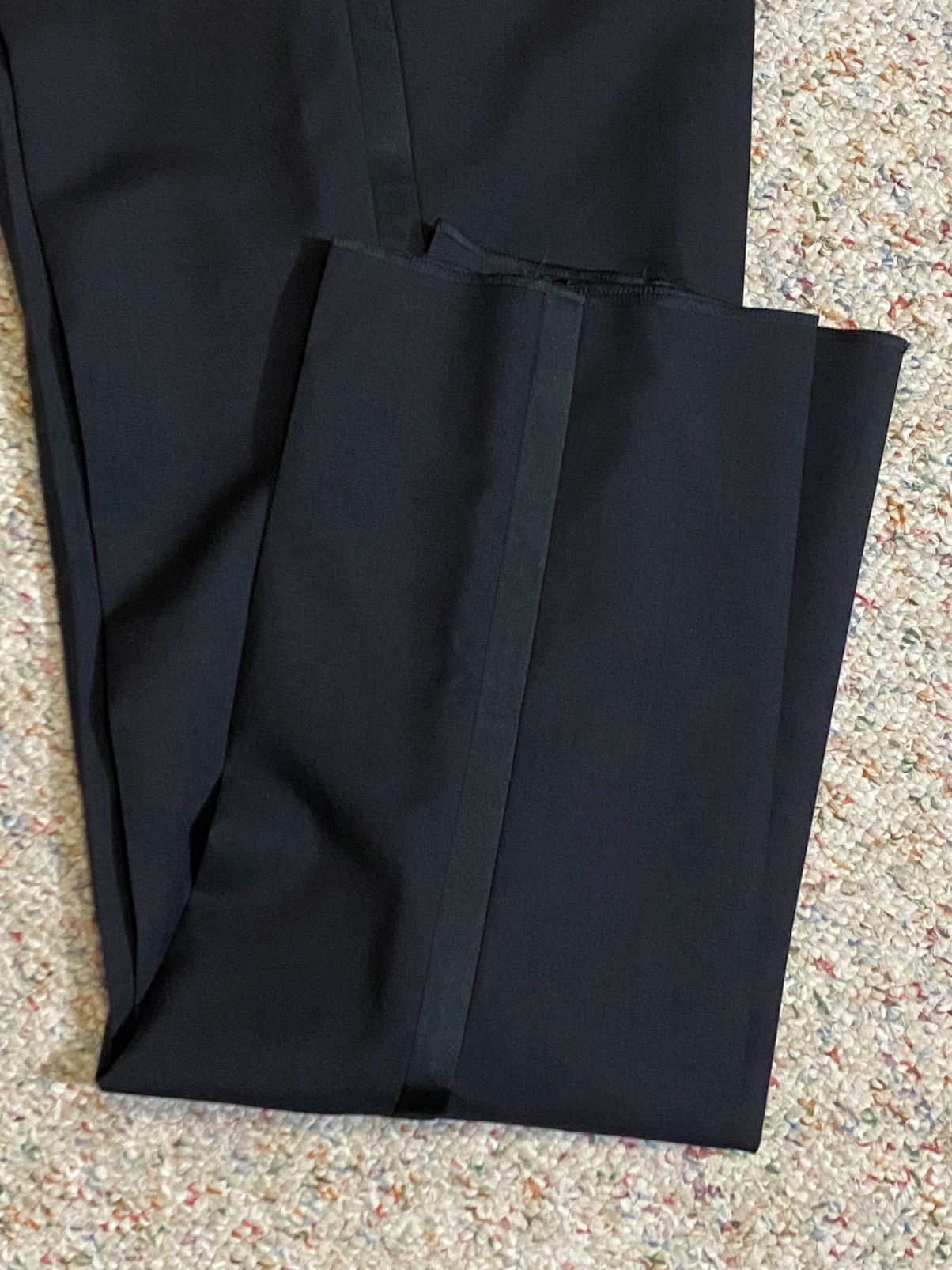 Z Zegna Zegna Flat Front Tuxedo Trousers size 7-54R/ fit 36” waist Size 54R - 9 Thumbnail