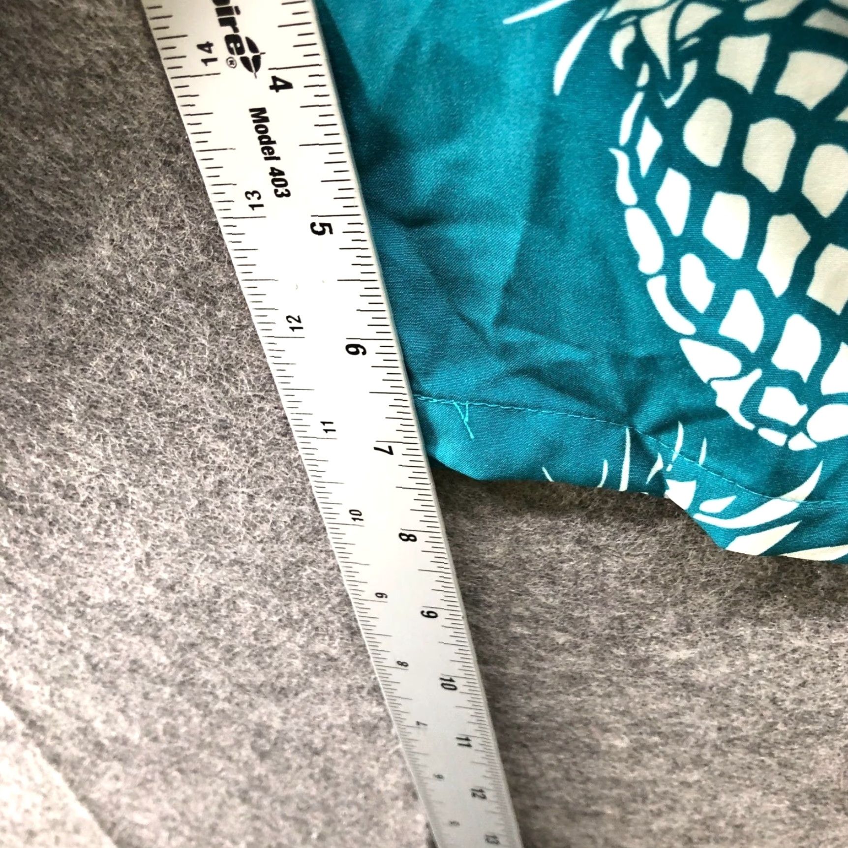 Vintage NWT Brisira Swim Trunks Mens 3XL Teal Pineapple Print Swim Shorts Size US 39 - 7 Thumbnail