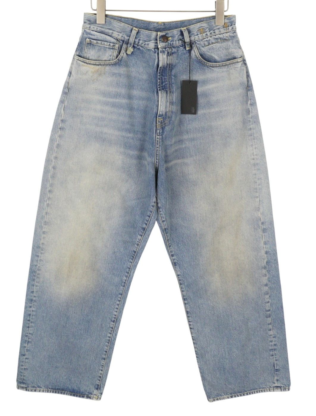 R13 VENTI 28 Veiled Blue Baggy Low Rise Jeans 88833 Size 28" / US 6 / IT 42 - 2 Thumbnail