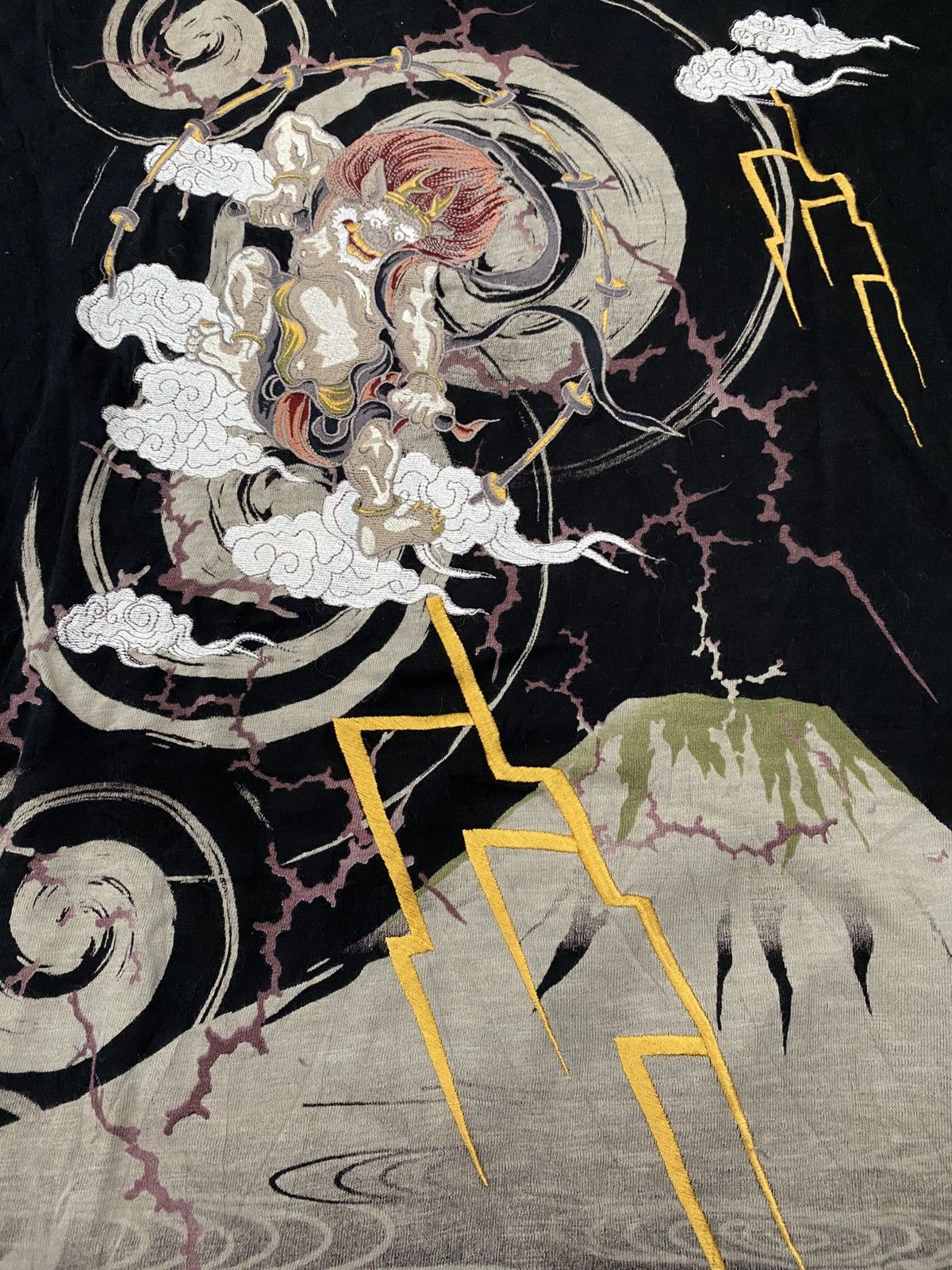 Bullet Noise Japanese traditional Fujin Raijin sukajan emboirdery LS Size US XXL / EU 58 / 5 - 4 Thumbnail