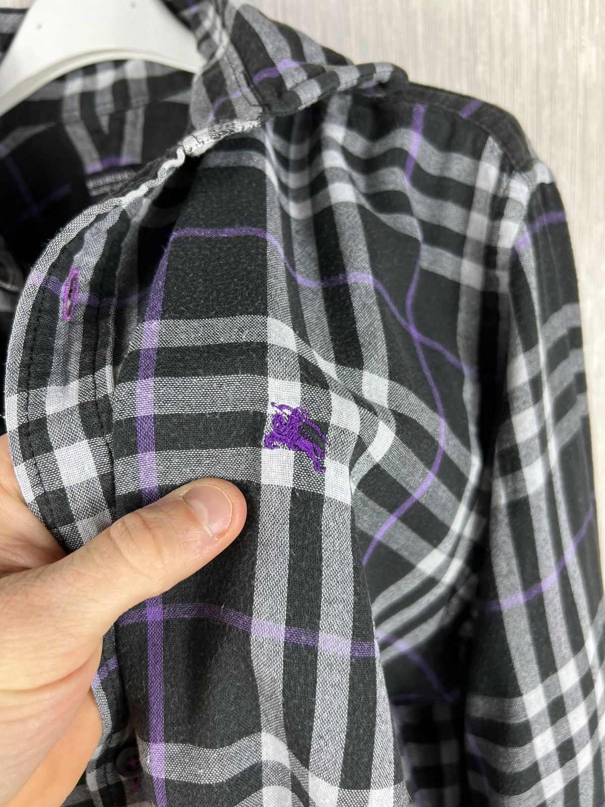 Burberry Vintage Burberry black label japanese brand checked shirt Size US M / EU 48-50 / 2 - 20 Thumbnail
