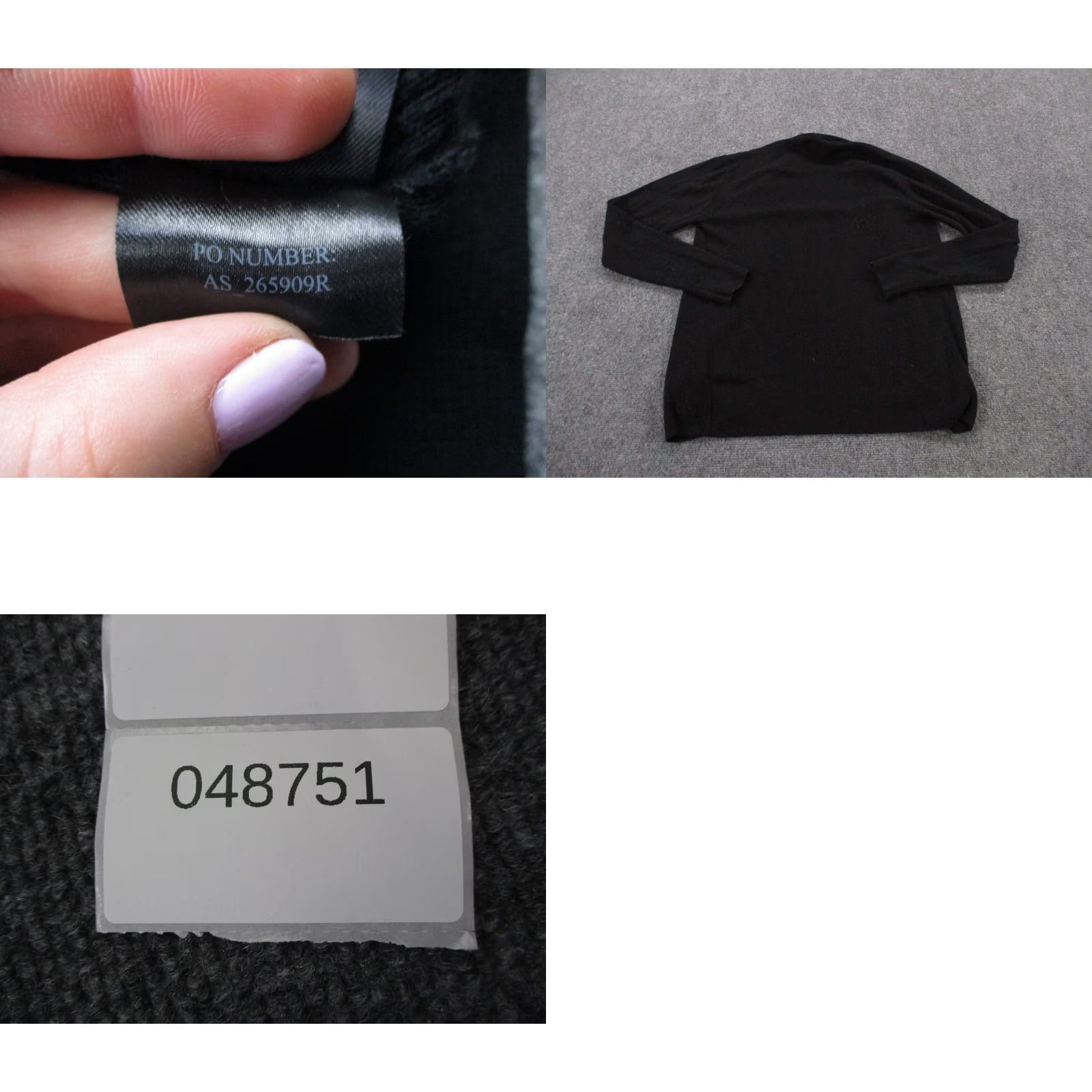Allsaints All Saints Cardigan Sweater Womens S Black Merino Wool Wrap Open Casual Ribbed Size S / US 4 / IT 40 - 9 Thumbnail