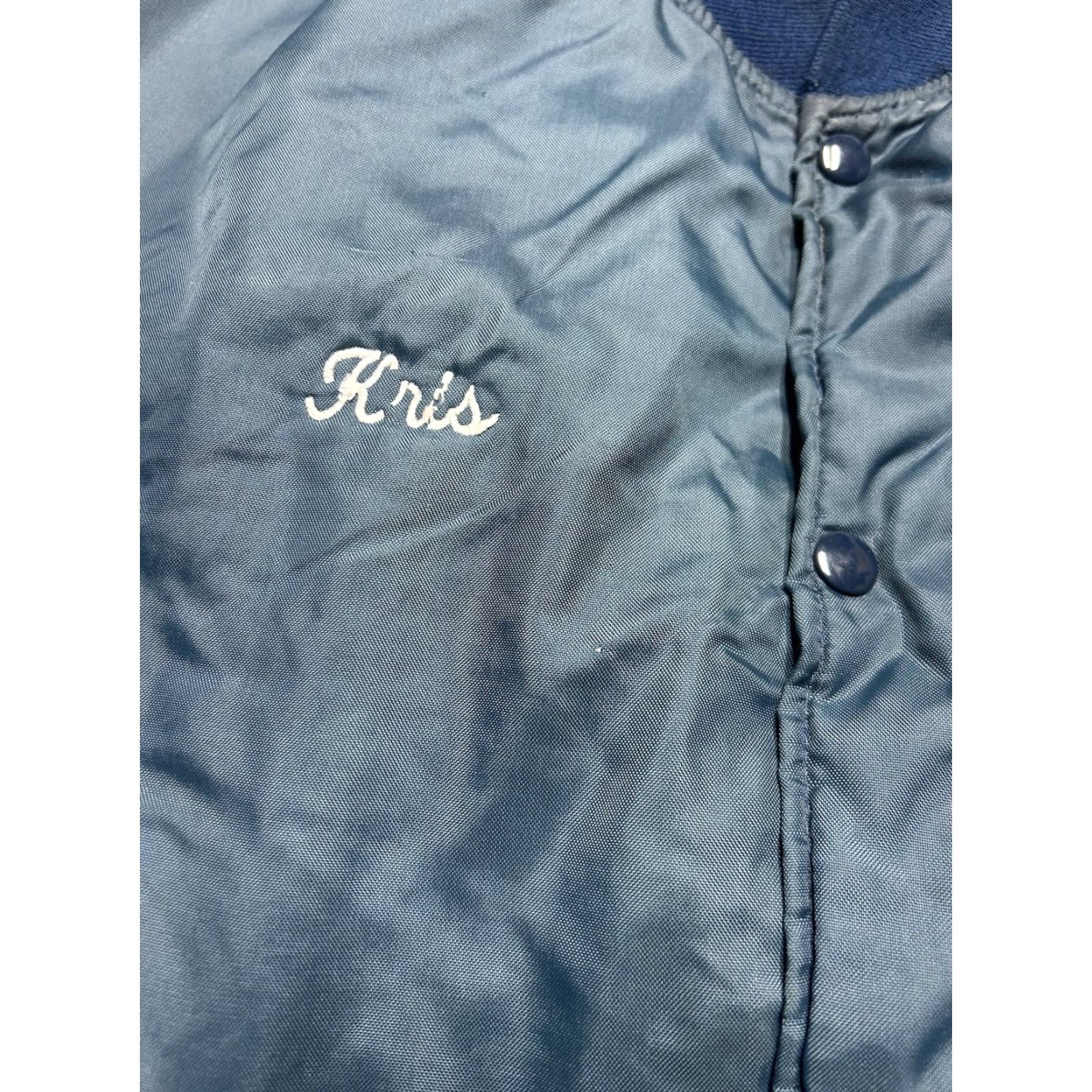 Holloway VINTAGE Holloway Bomber Jacket 80s Nylon Blue Quilted XL Mens Jacket Size US XL / EU 56 / 4 - 7 Thumbnail