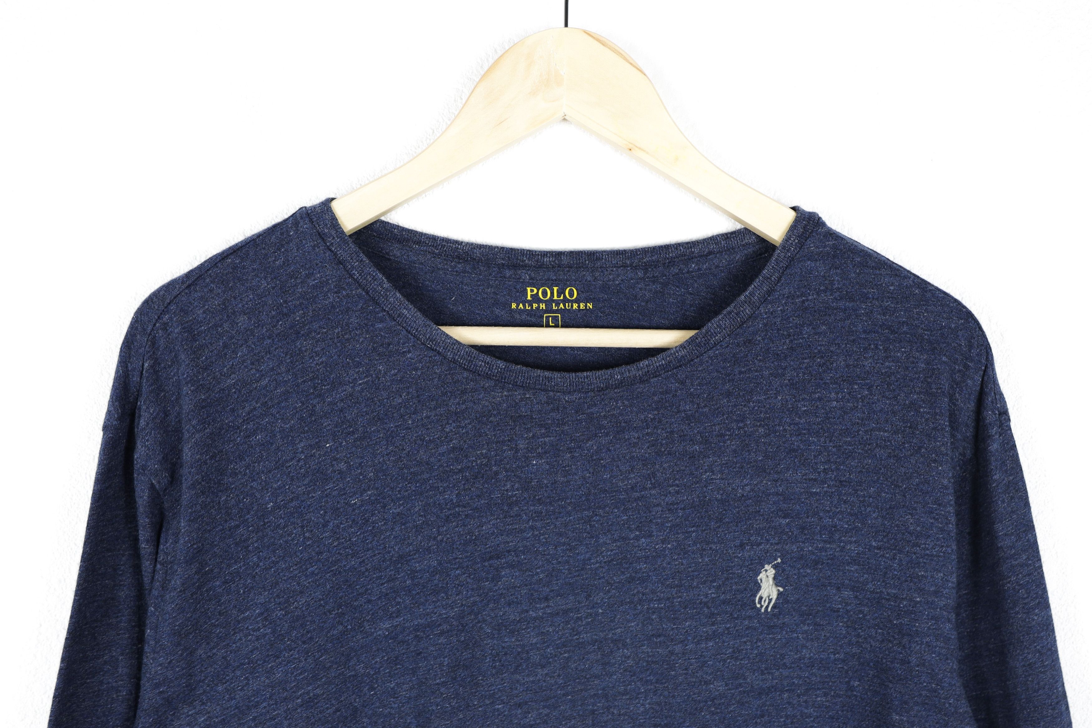 Polo Ralph Lauren × Ralph Lauren Polo Ralph Lauren Logo Navy Long Sleeve T-shirt Tee Size US L / EU 52-54 / 3 - 2 Thumbnail