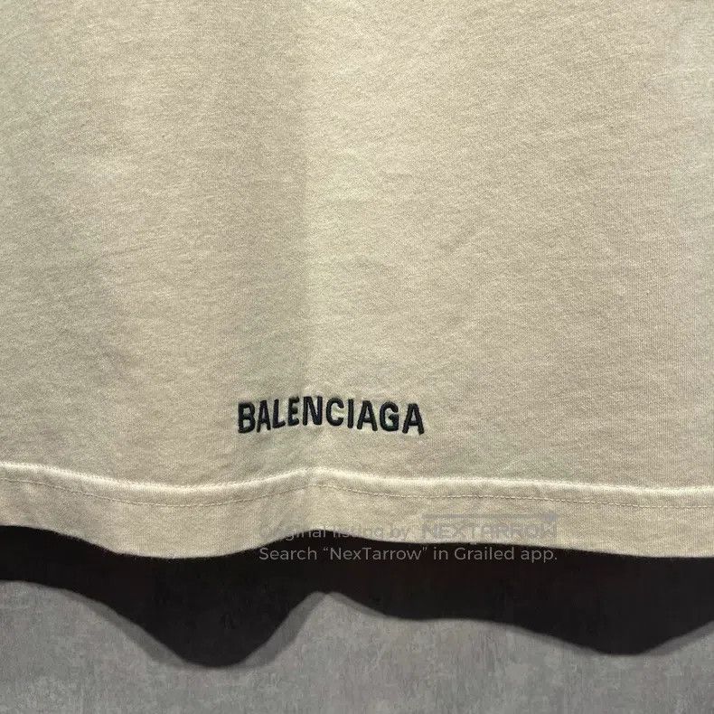 Balenciaga Balenciaga Short Sleeve with Embroidered Logo on Hem Size US M / EU 48-50 / 2 - 3 Thumbnail