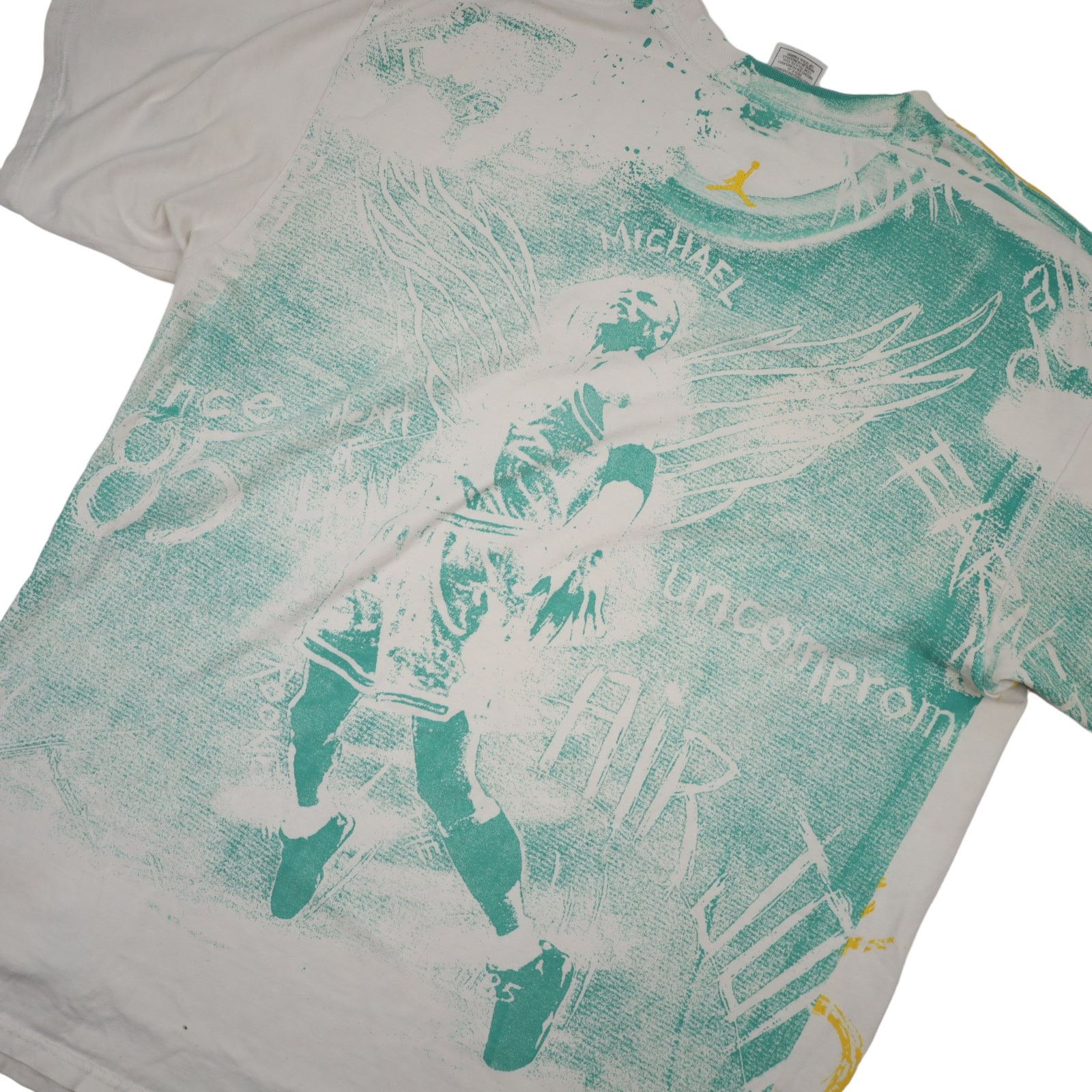 Jordan Brand × Nike × Vintage Vintage Y2k Nike Air Jordan Allover Print Graphic T Shirt Size US XL / EU 56 / 4 - 9 Thumbnail