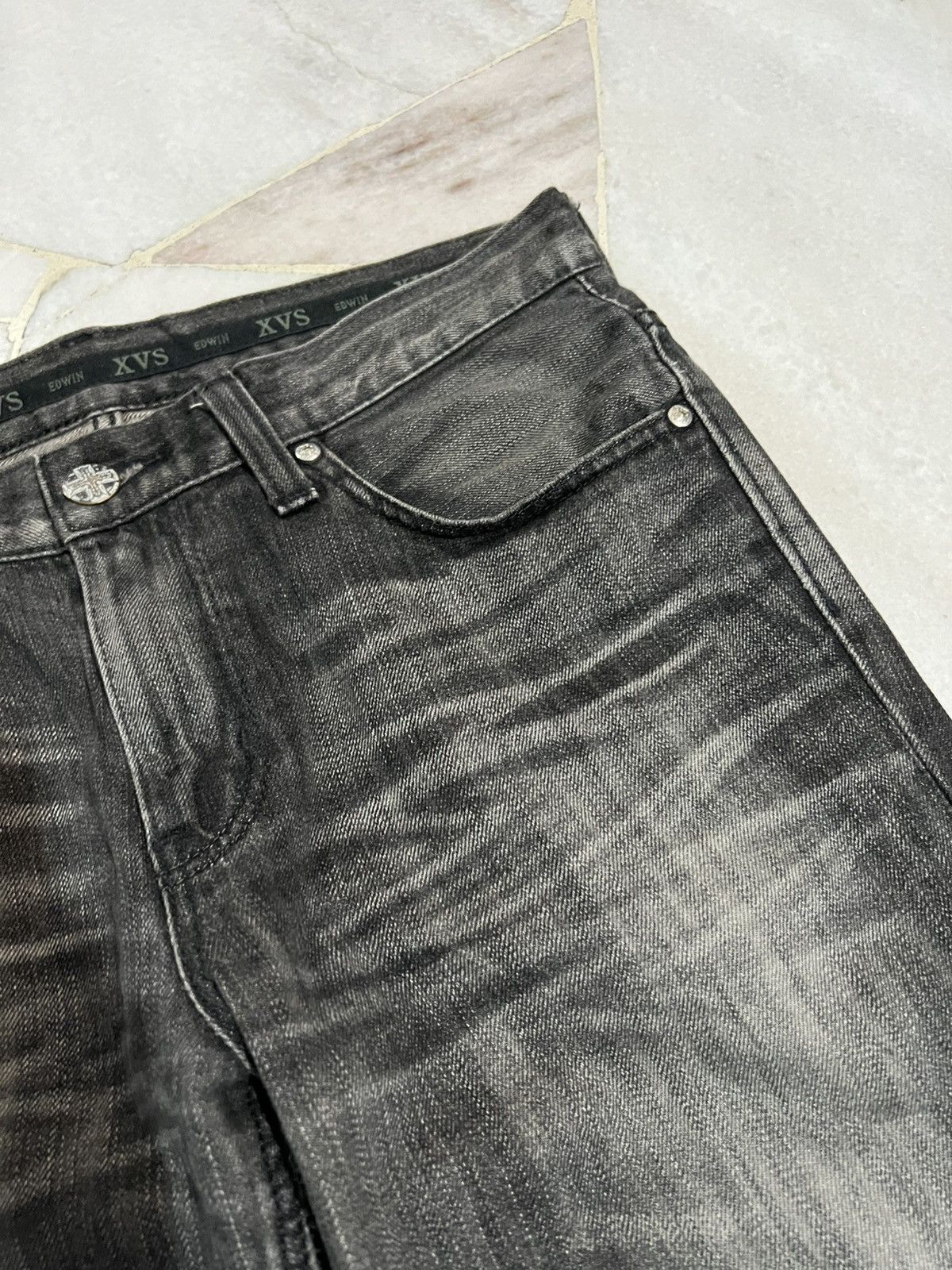 Edwin FLARE EDWIN XVS INSPIRED CHROME HEART STONE WASH JEAN Size US 33 - 9 Thumbnail