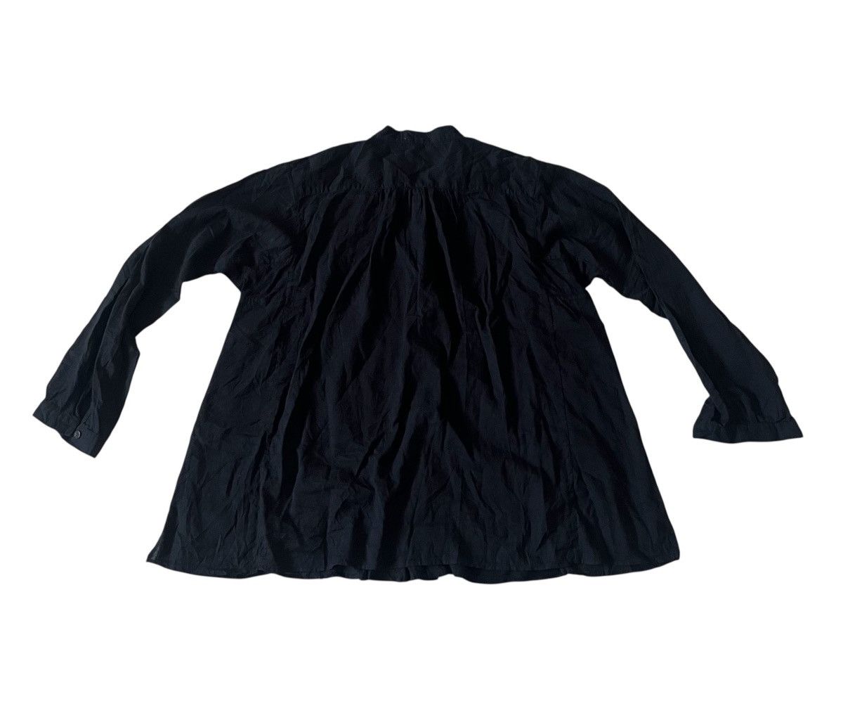 Issey Miyake Vintage issey miyake plantation collarless black shirt Size US M / EU 48-50 / 2 - 6 Thumbnail