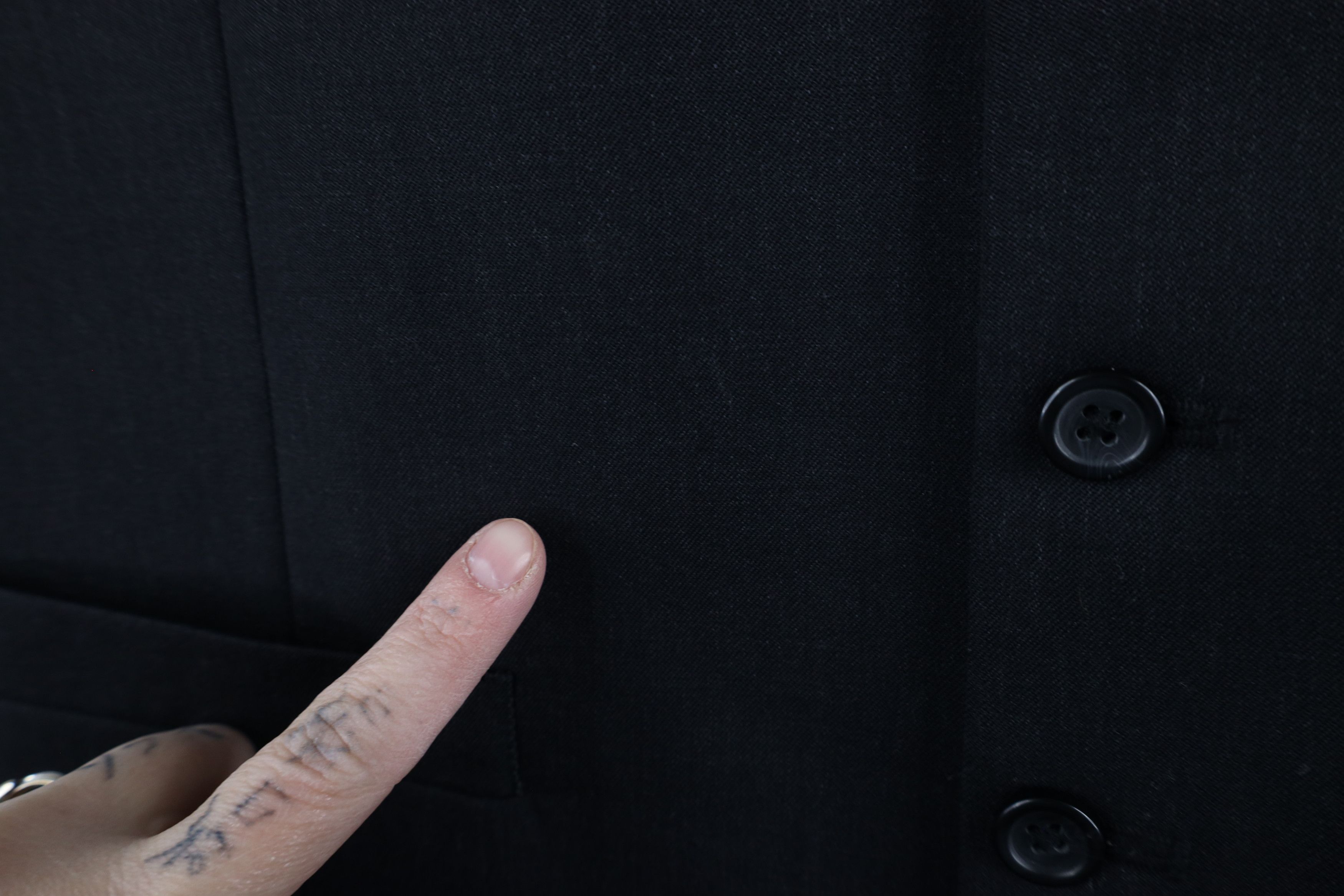 Vintage Vintage 90s Streetwear Buckle Back Suit Vest Jacket Black Size US S / EU 44-46 / 1 - 5 Thumbnail