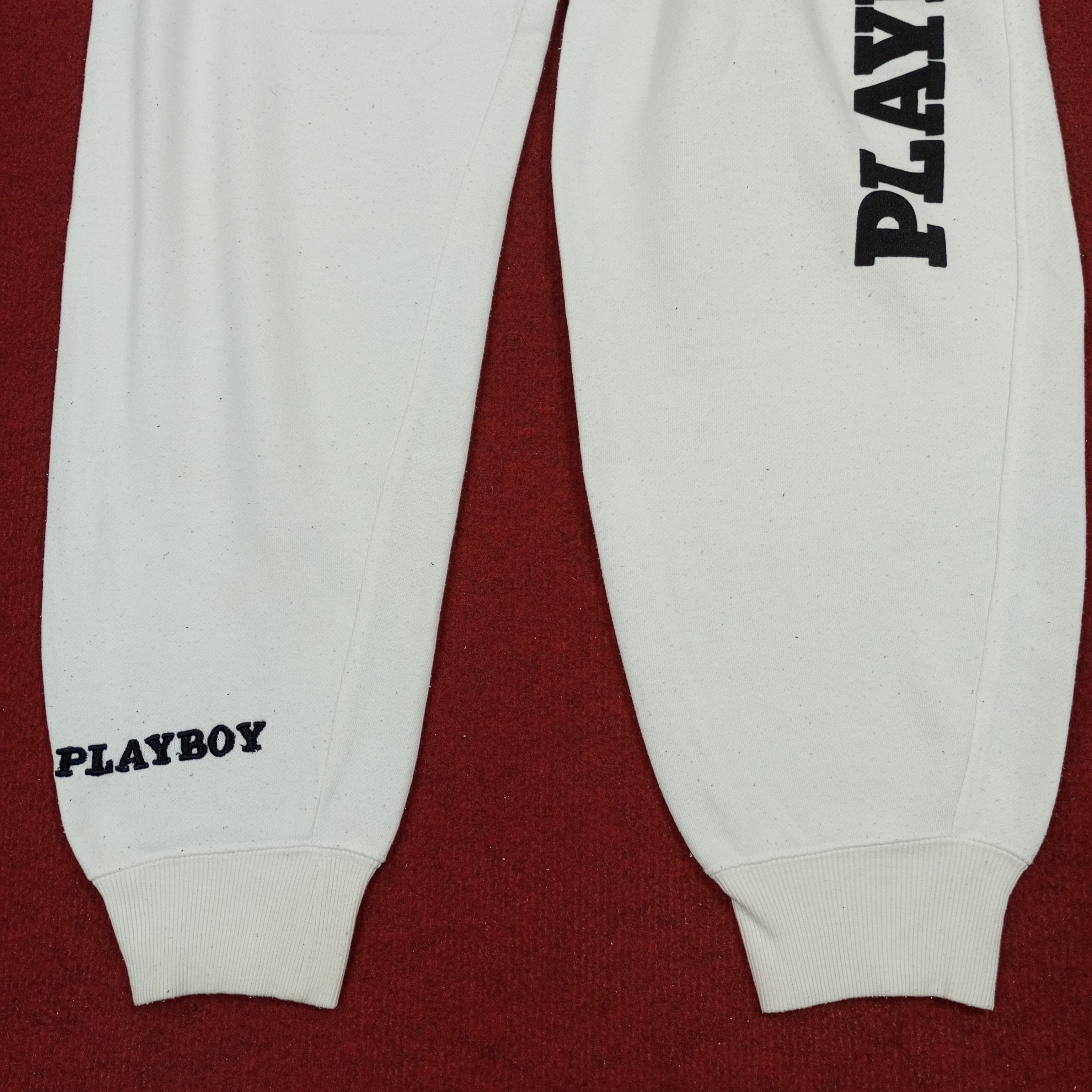Playboy × Vintage Playboy Spellout Logo Design Sweatpants Size US 34 / EU 50 - 3 Thumbnail
