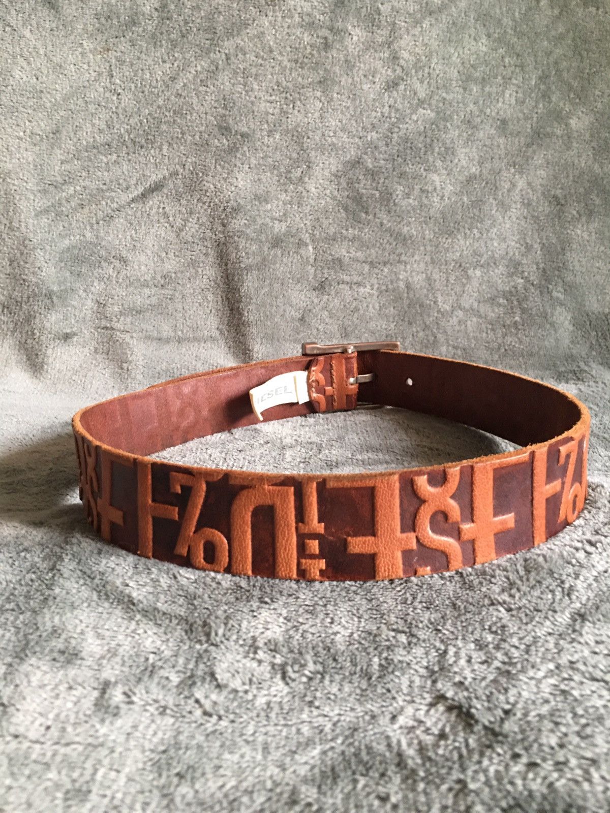 Diesel × Japanese Brand DIESEL Designer Leather Italy Belt Size 85 cm 34 in Size 28 - 6 Thumbnail