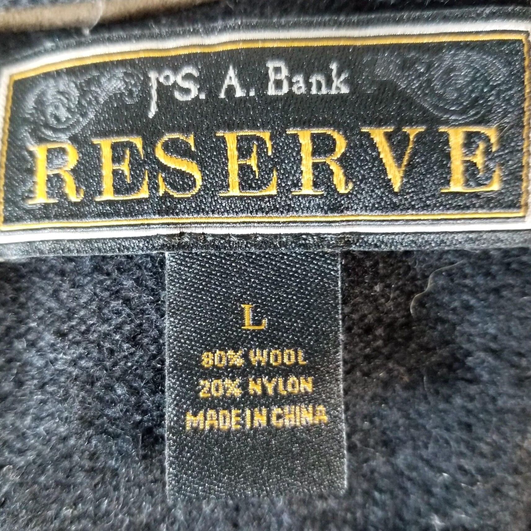VINTAGE Jos. A. Bank Sweater Vest Men's Large Black Wool Blend Fair Isle Luxury Casual Workwear Hipster Preppy