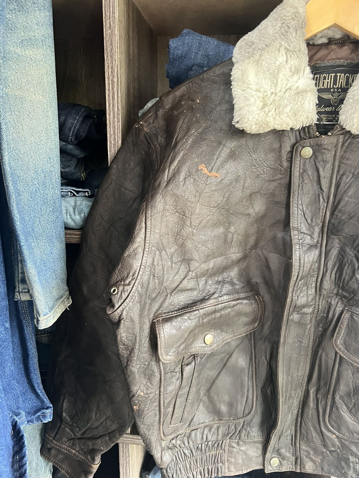 Other 🔥Flight Jacket Usa Stylewear Leather Size US L / EU 52-54 / 3 - 7 Thumbnail