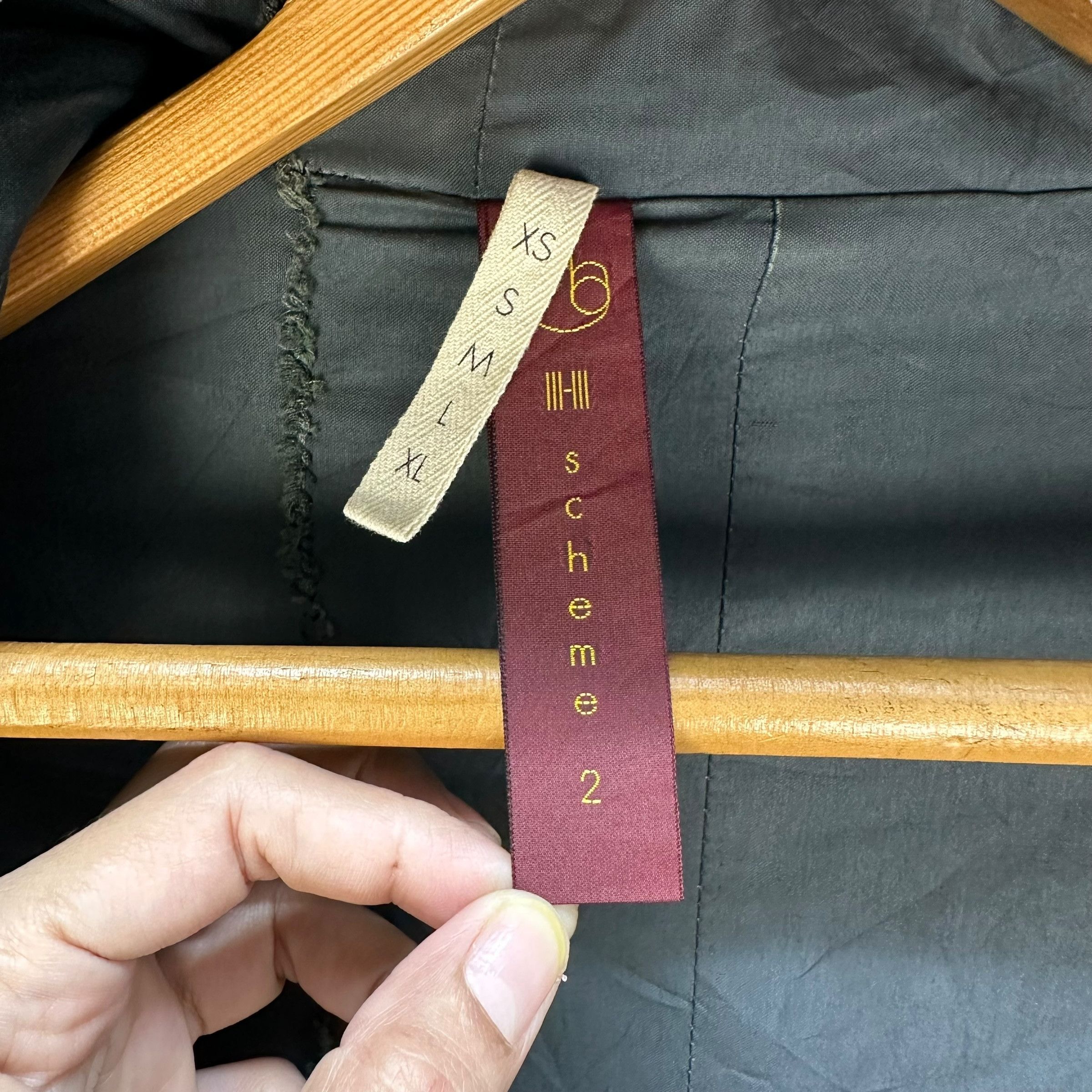 Japanese Brand SCHEME 2 Wool Cashmere Hooded Jacket #A22-0517 Size US M / EU 48-50 / 2 - 7 Thumbnail