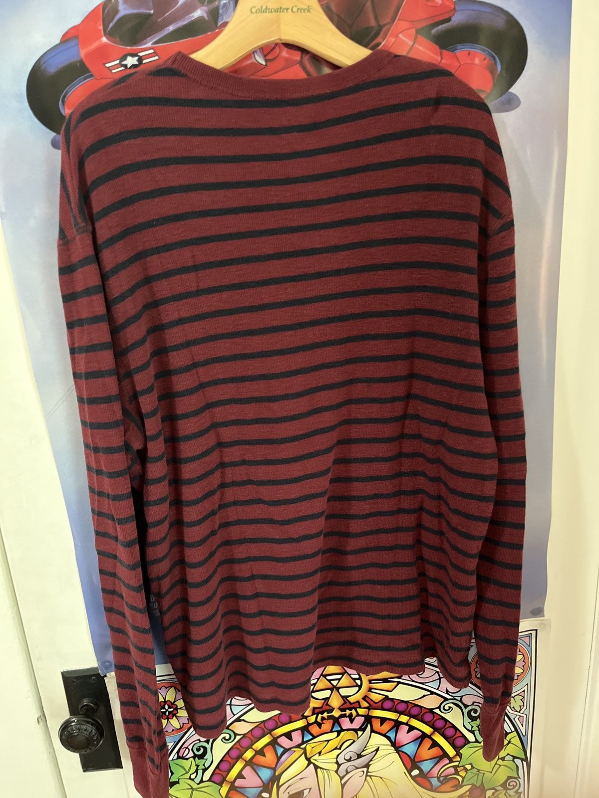 American Eagle Outfitters Black and red striped longsleeve Size US XL / EU 56 / 4 - 3 Thumbnail