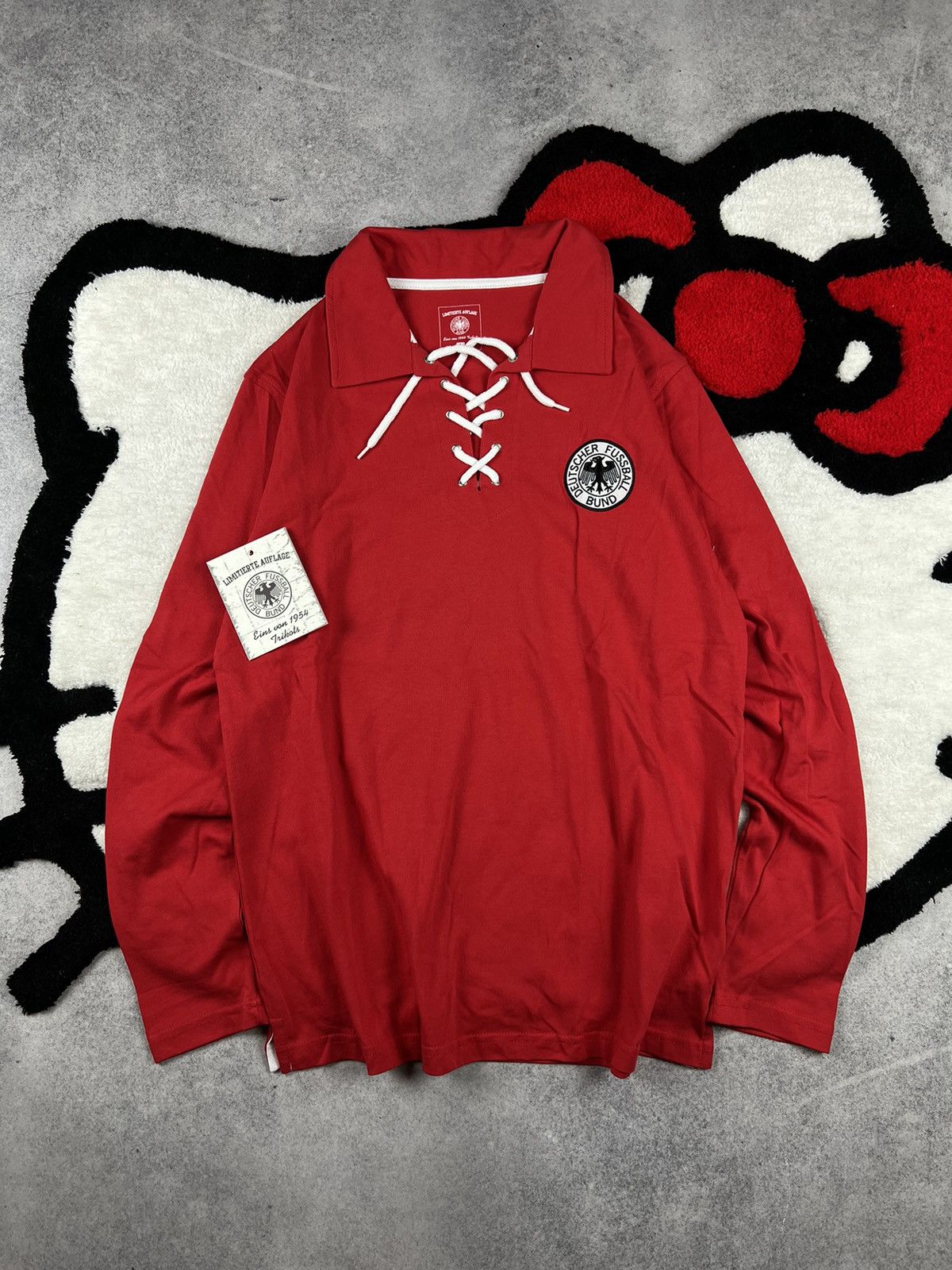 Vintage Retro Germany Memorial 1954 Deutscher Football Soccer Jersey Size US L / EU 52-54 / 3 - 1 Thumbnail
