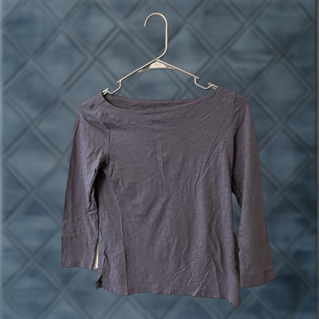 Vintage Ann Taylor Loft Women Shirt Adult XS Purple 3/4 Sleeve Round Neck Casual Tee Womens Size XS / US 0-2 / IT 36-38 - 1 Thumbnail