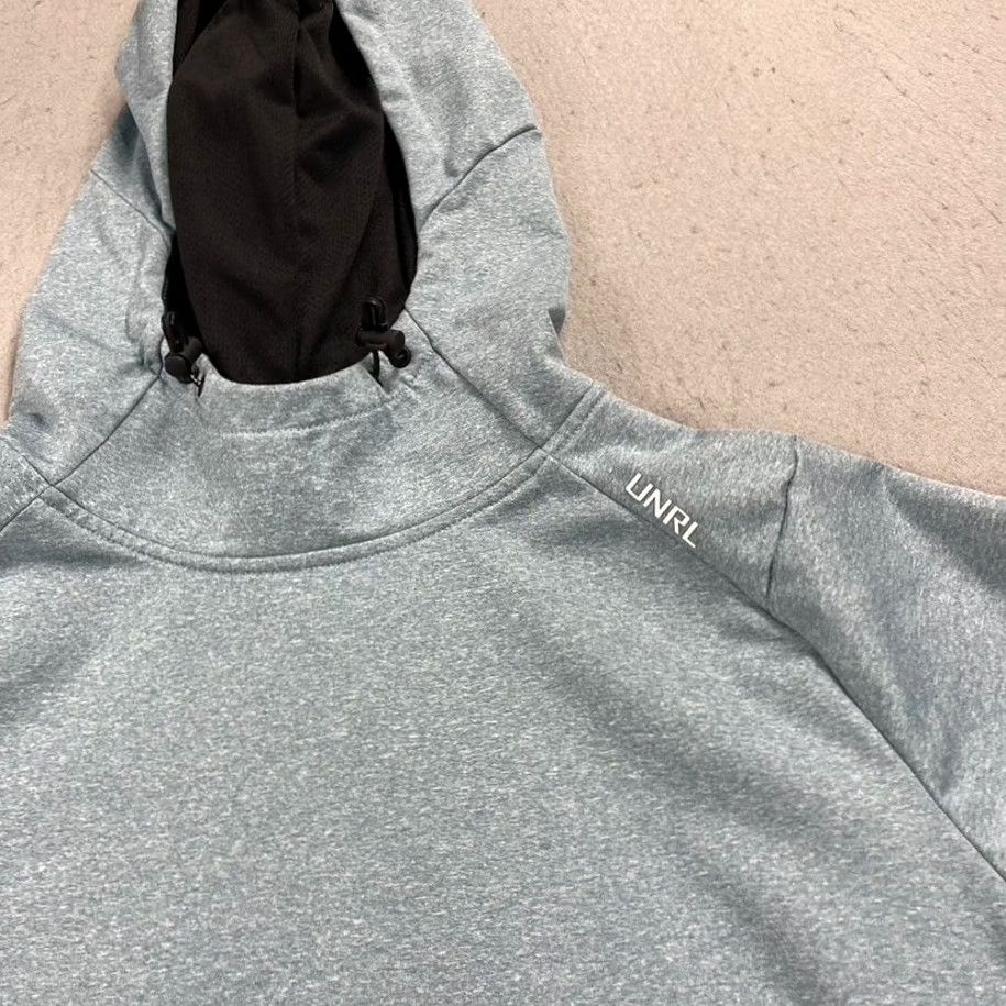 Vintage UNRL Hoodie Mens M Blue Gym Crossover Sweatshirt Workout Training Active Size US M / EU 48-50 / 2 - 3 Thumbnail