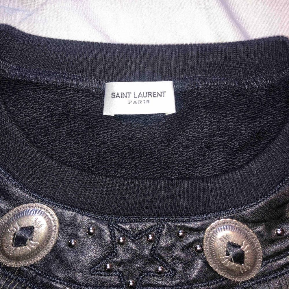 Saint Laurent Paris Crew Neck Western Sleeveless Sweater Vest with Tassel Detail Size US M / EU 48-50 / 2 - 4 Thumbnail