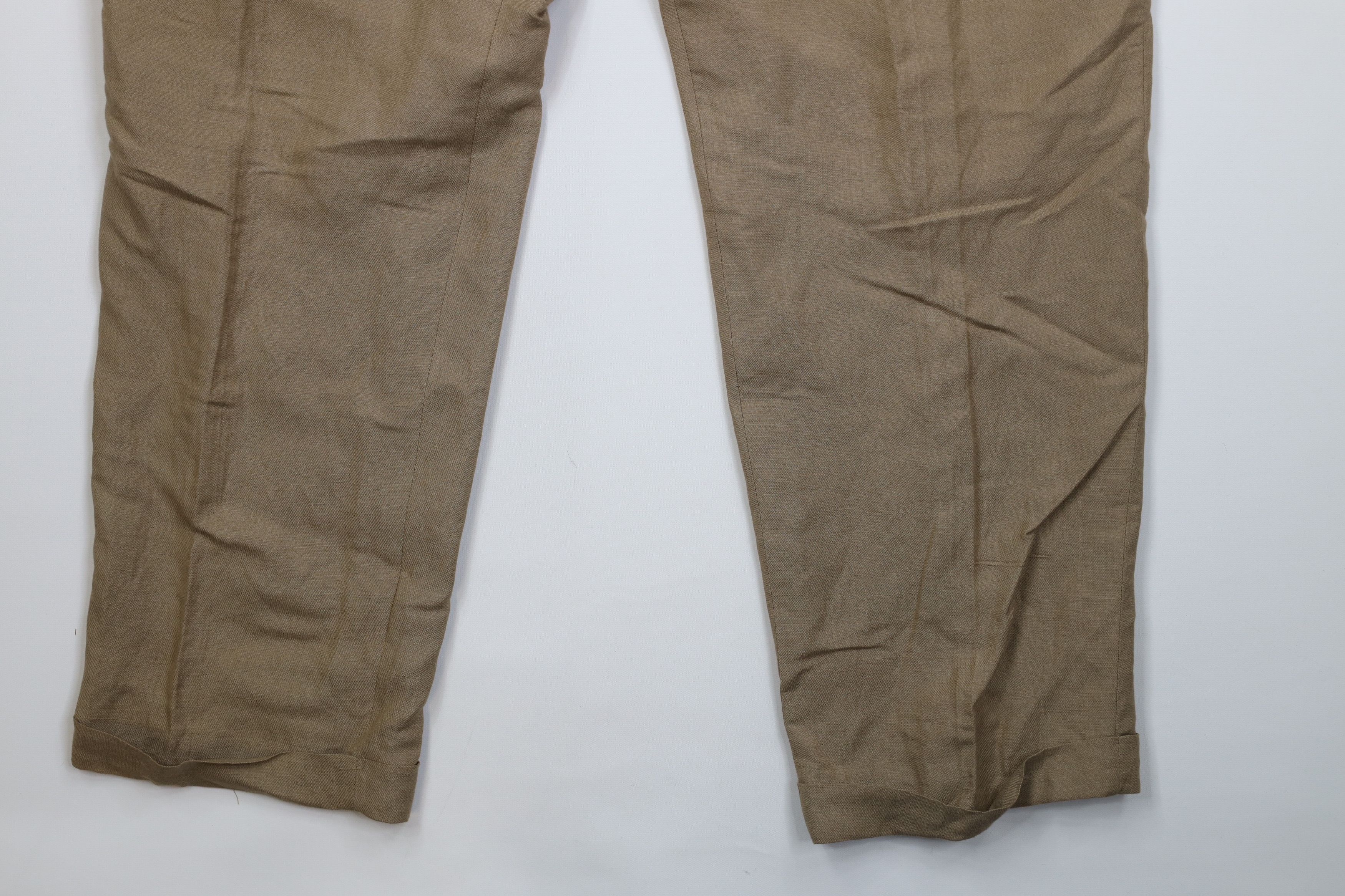 Vintage Vintage 90s Streetwear Linen Blend Wide Leg Chino Pants Size US 38 / EU 54 - 5 Thumbnail